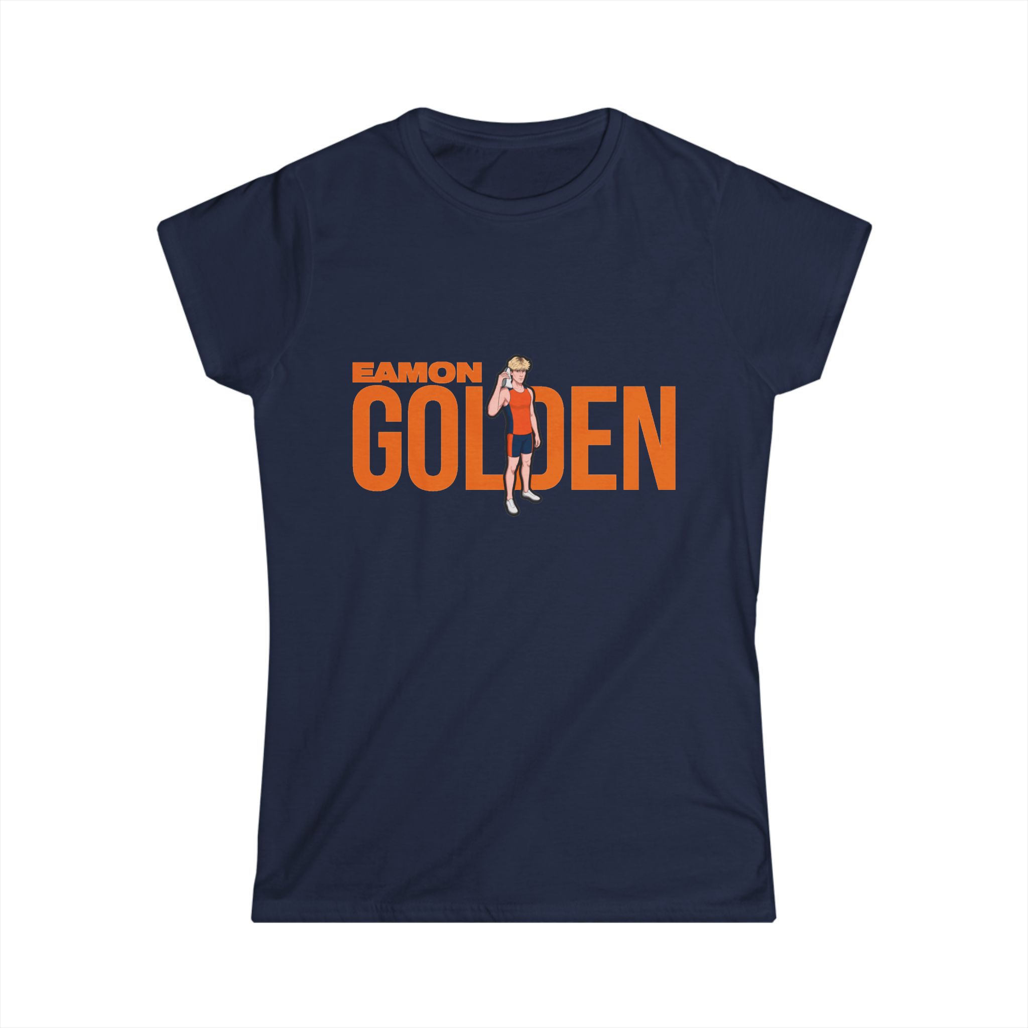 Women's Softstyle Tee — character_player_name in Navy
