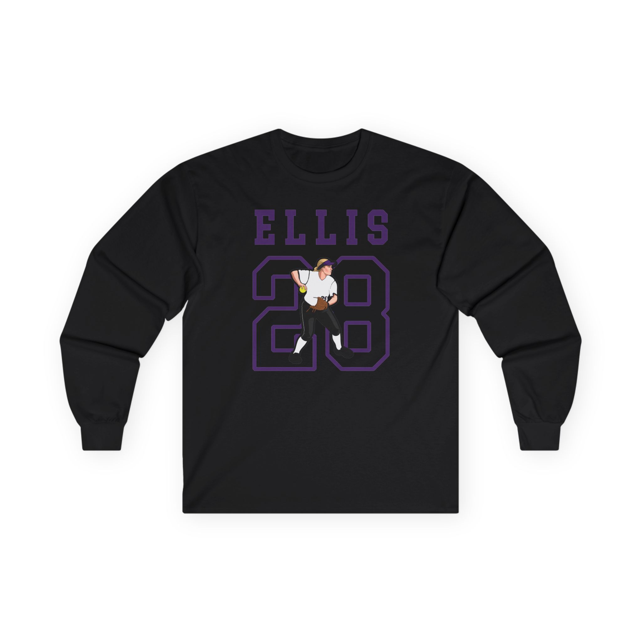 Long Sleeve Tee — character_shirsey in Black