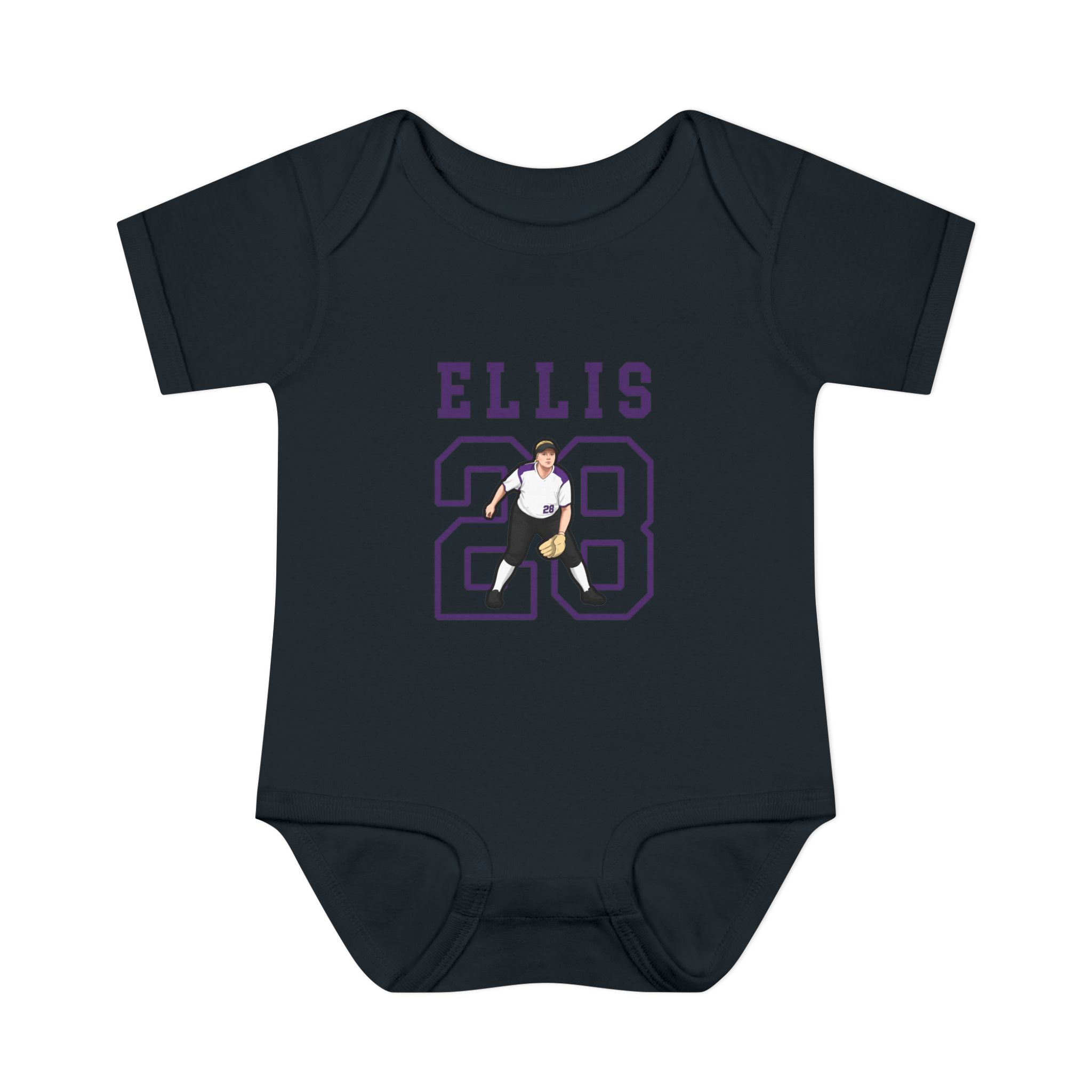 Baby Onesie — character_shirsey in Black