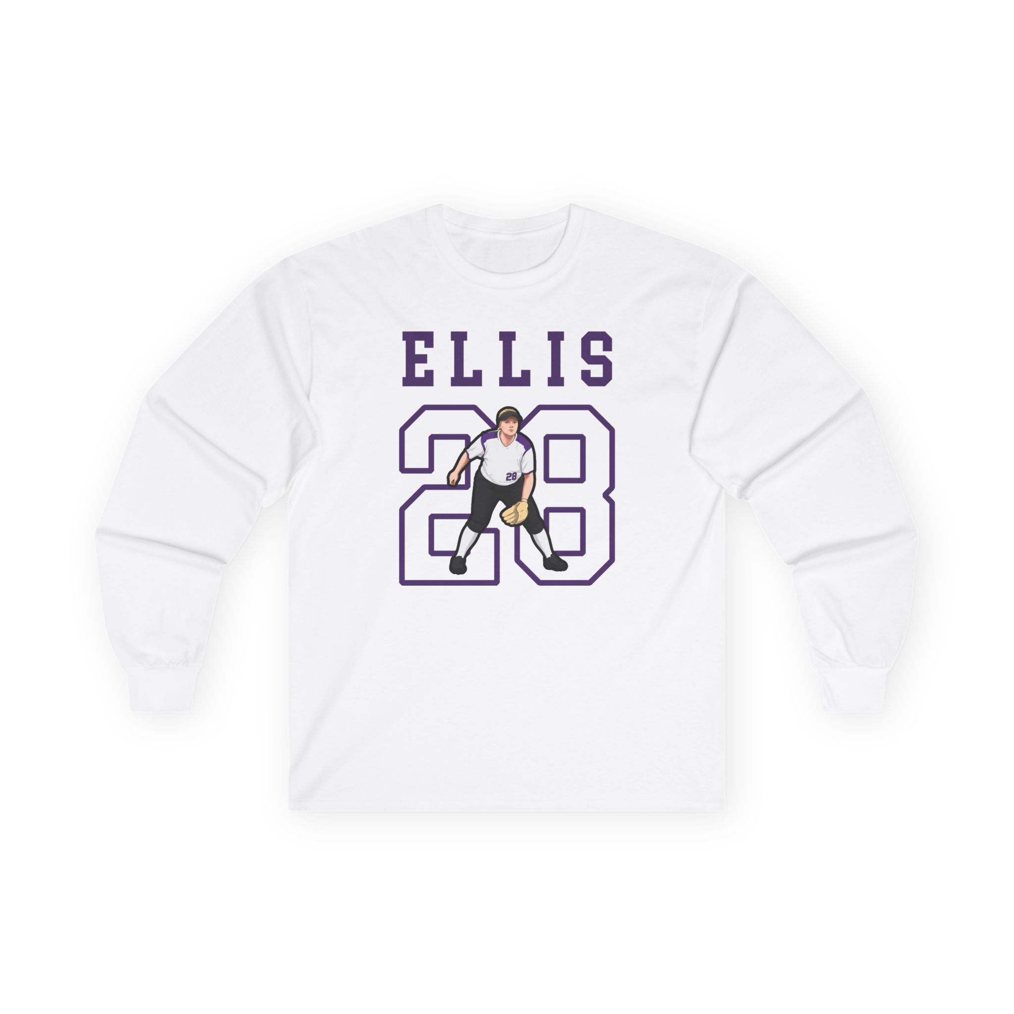 Long Sleeve Tee — character_shirsey in White