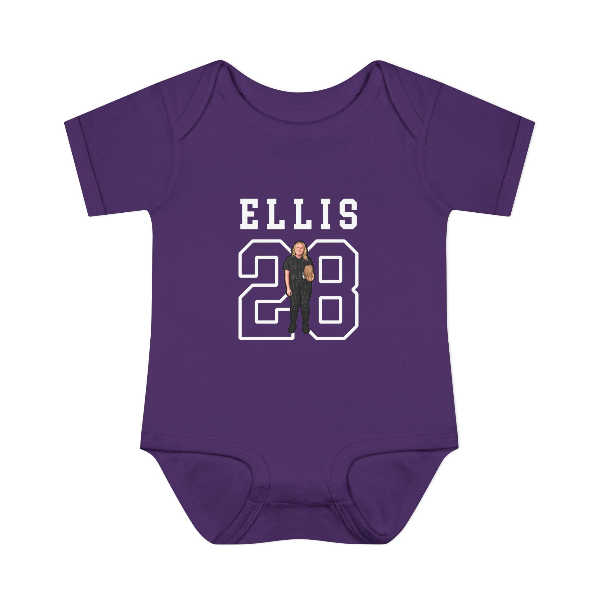 Baby Onesie — character_shirsey in Purple
