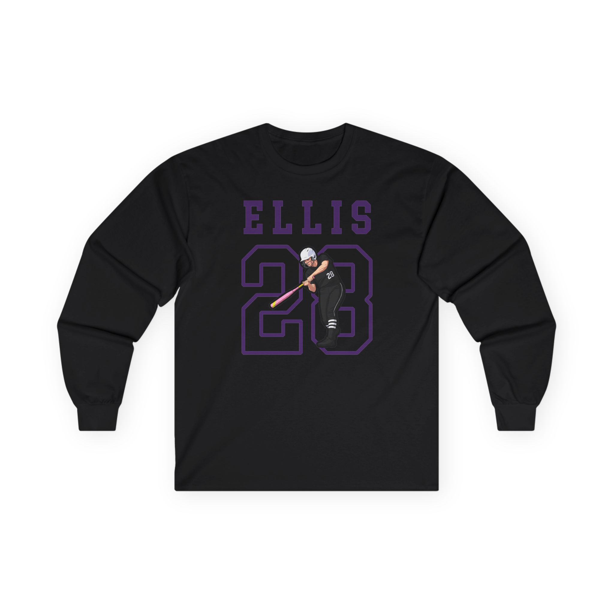 Long Sleeve Tee — character_shirsey in Black