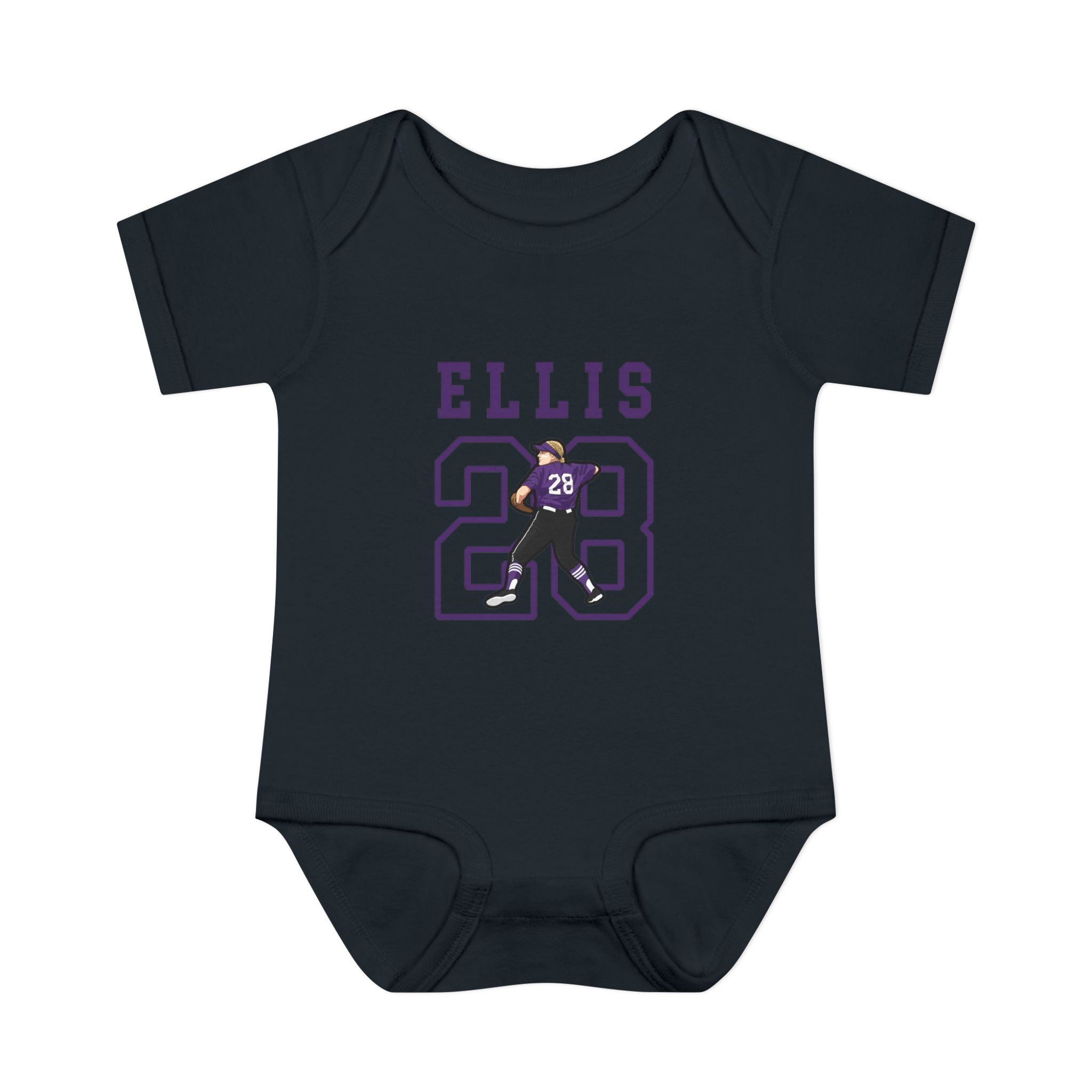 Baby Onesie — character_shirsey in Black