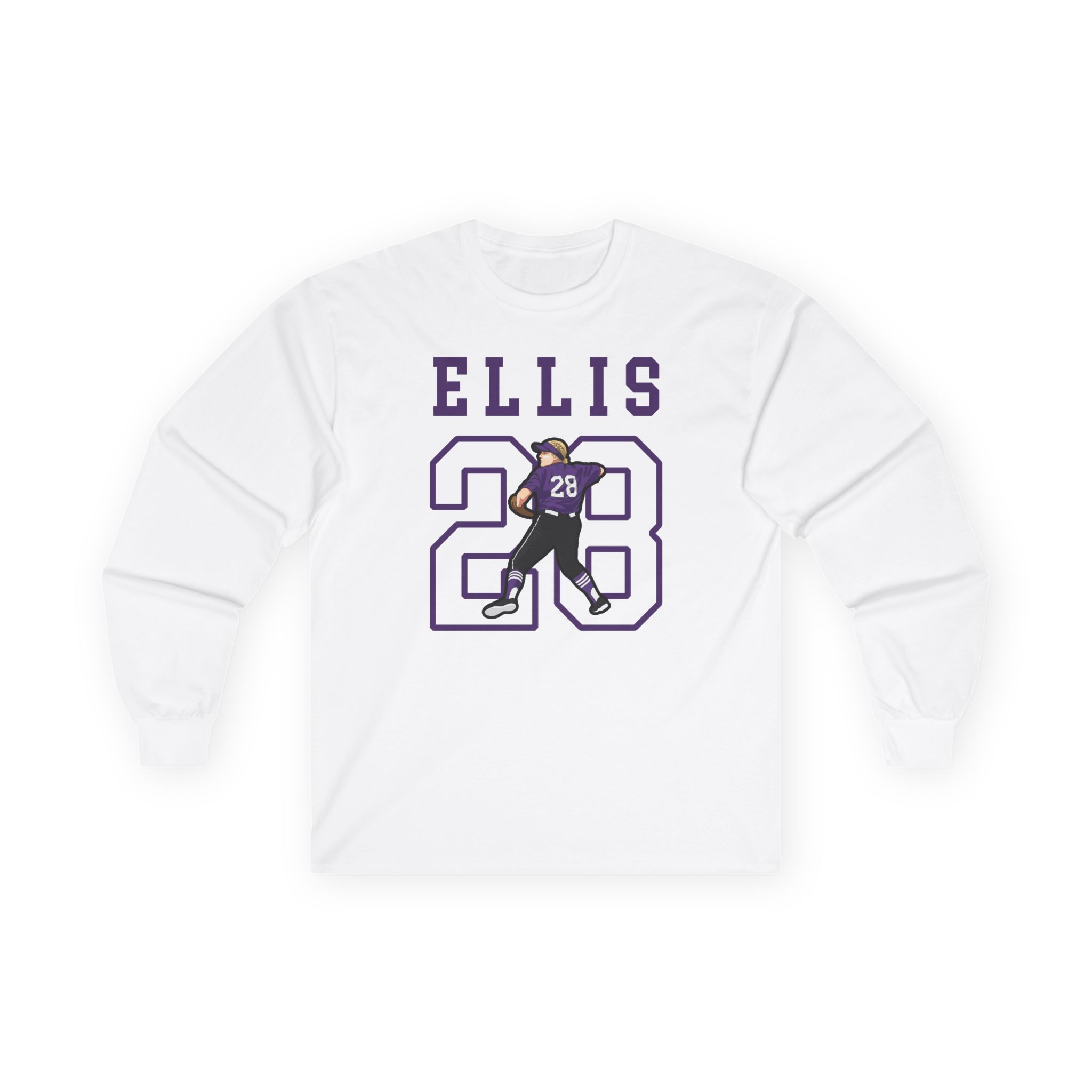 Long Sleeve Tee — character_shirsey in White