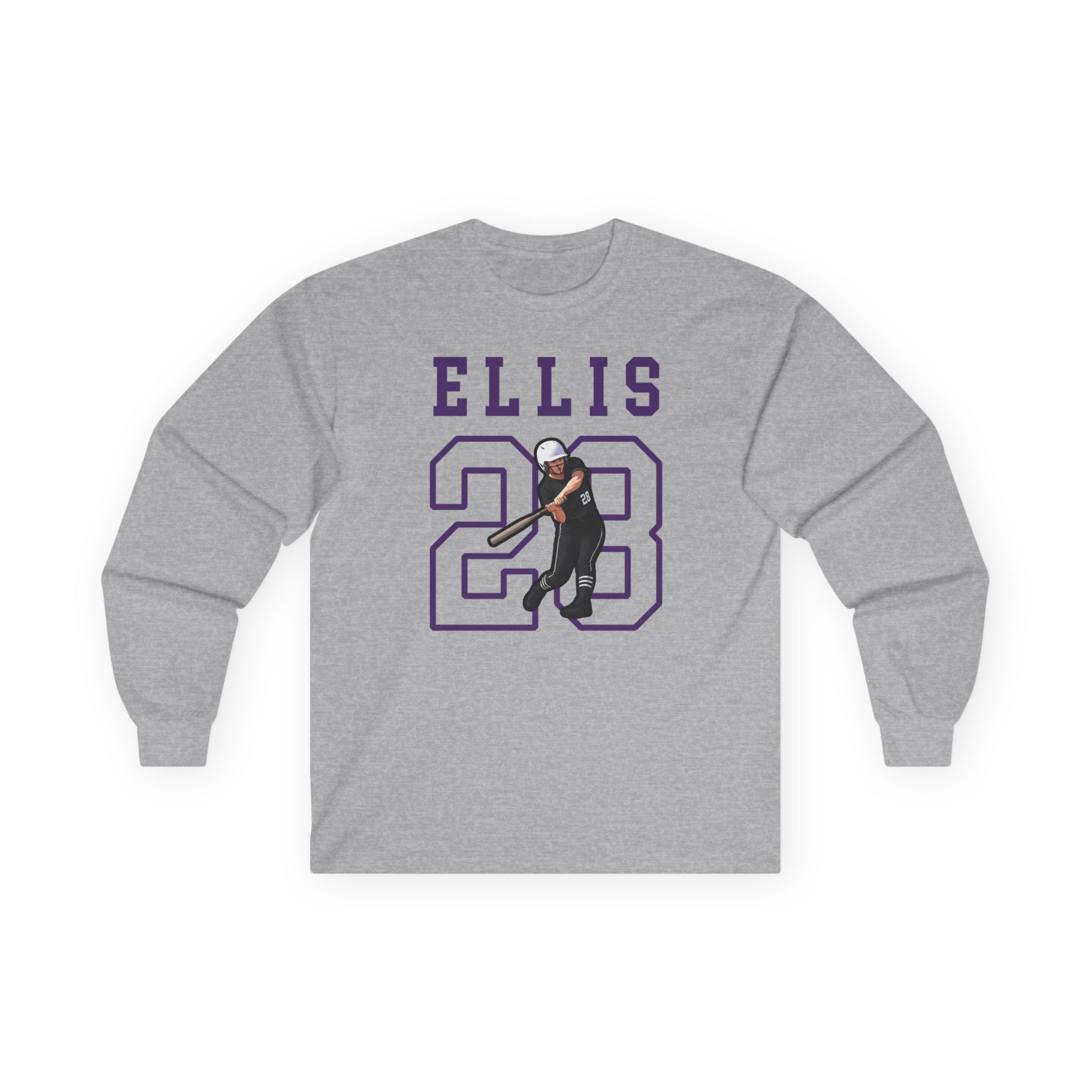 Long Sleeve Tee — character_shirsey in Grey