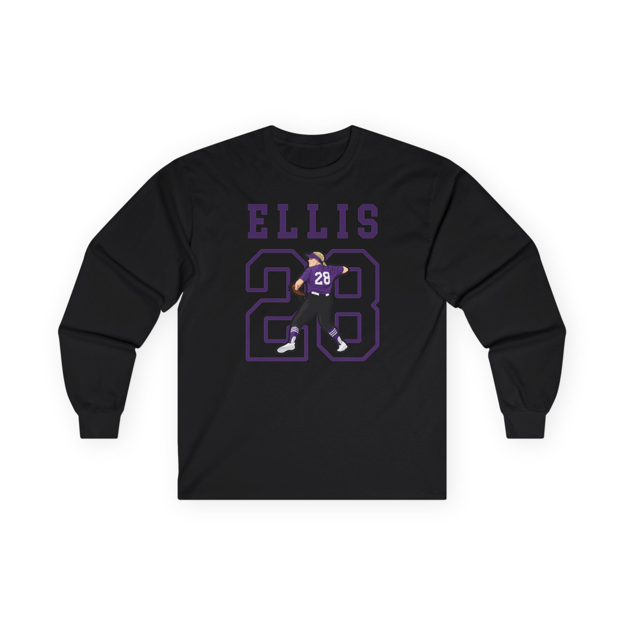 Long Sleeve Tee — character_shirsey in Black