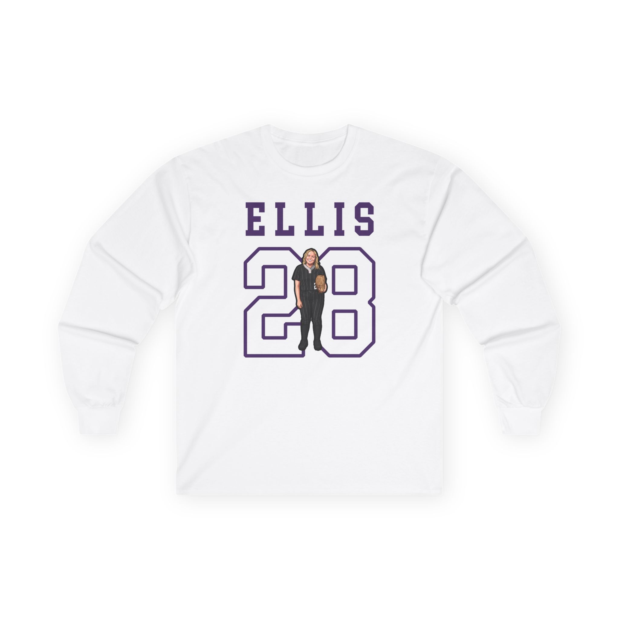 Long Sleeve Tee — character_shirsey in White
