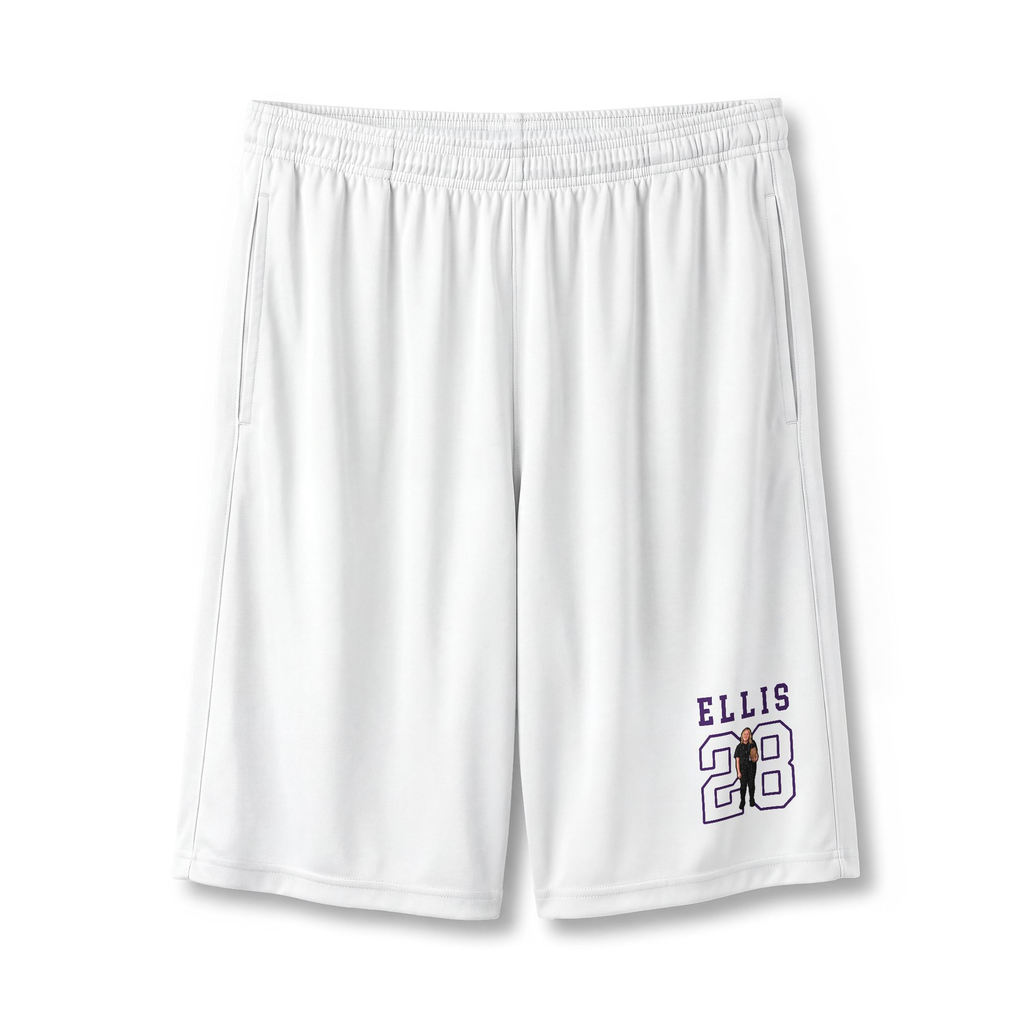 Shorts — character_shirsey in White