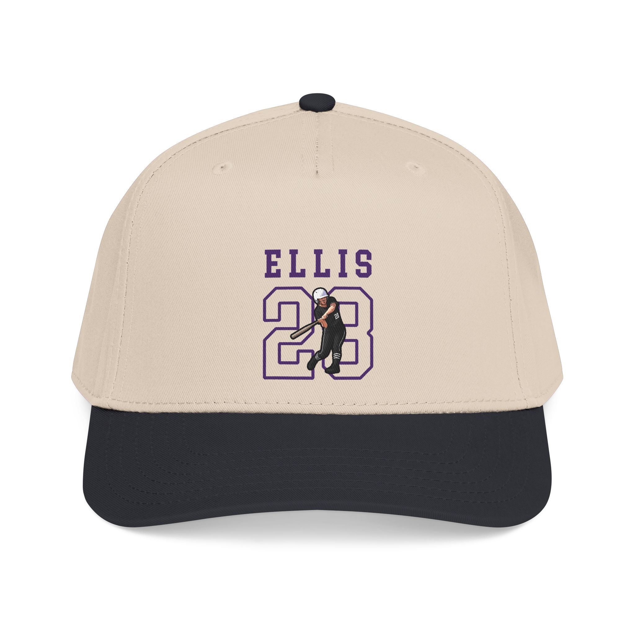 Baseball Cap — character_shirsey in Black / Natural