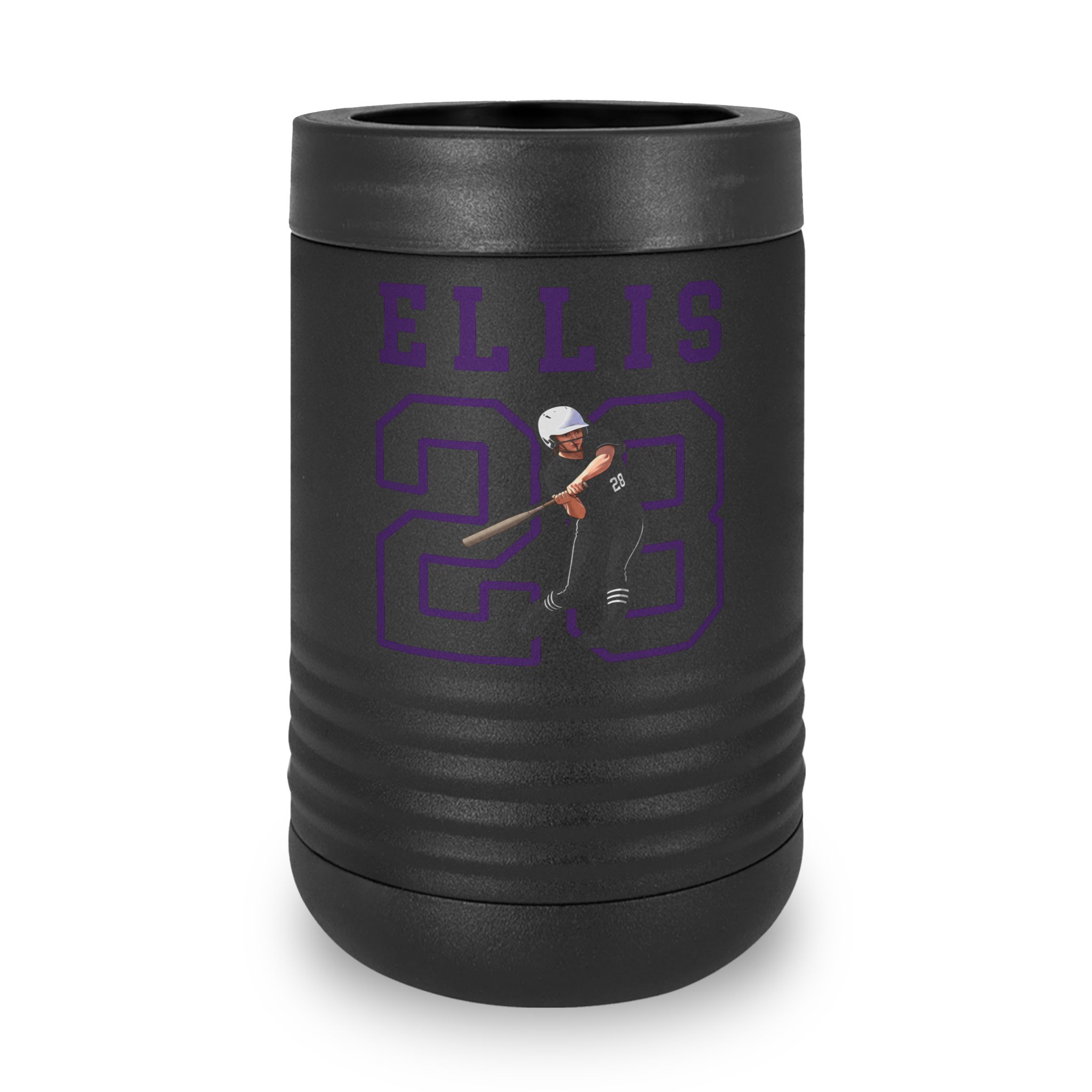 Stainless Can Cooler — character_shirsey in Black