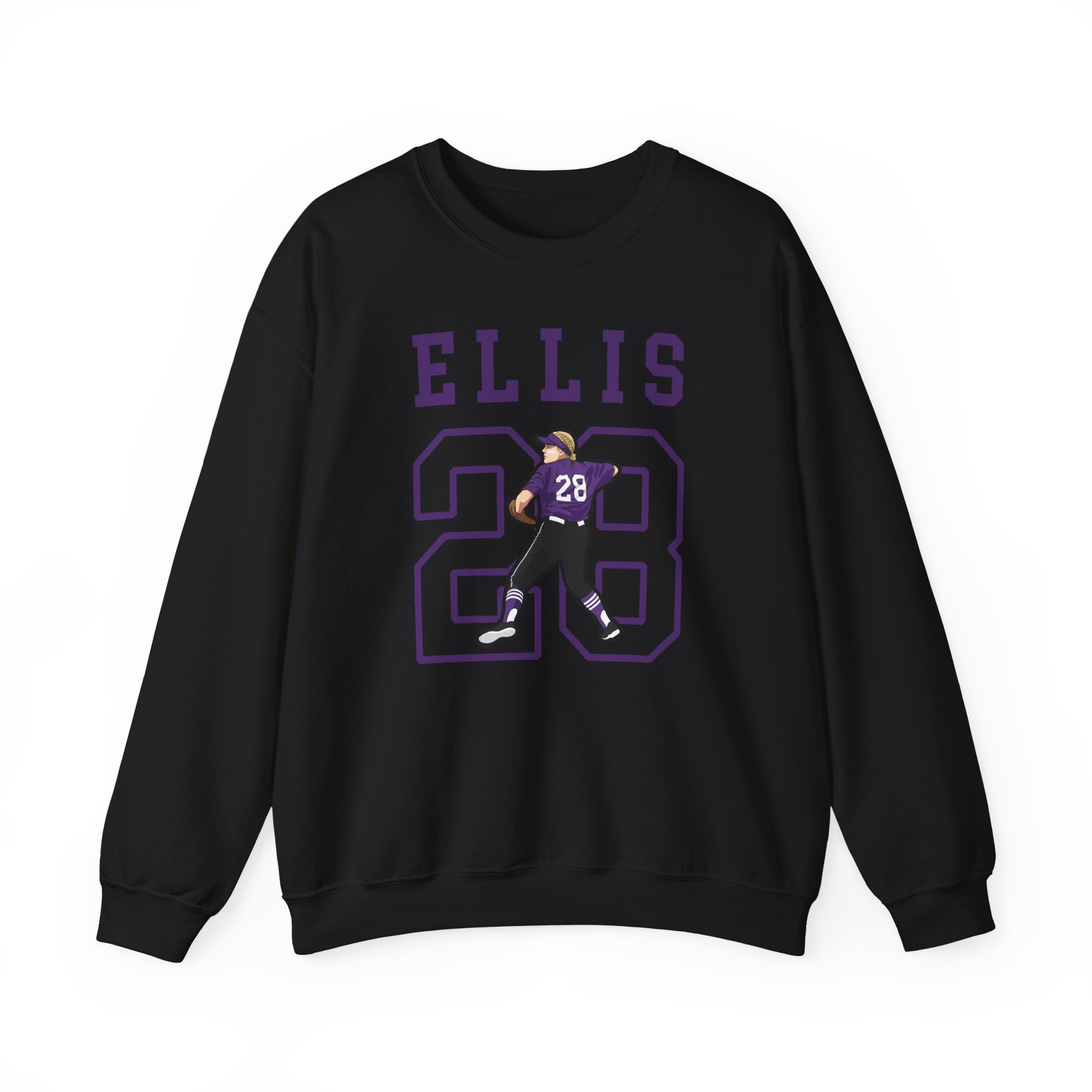 Crewneck Sweatshirt — character_shirsey in Black