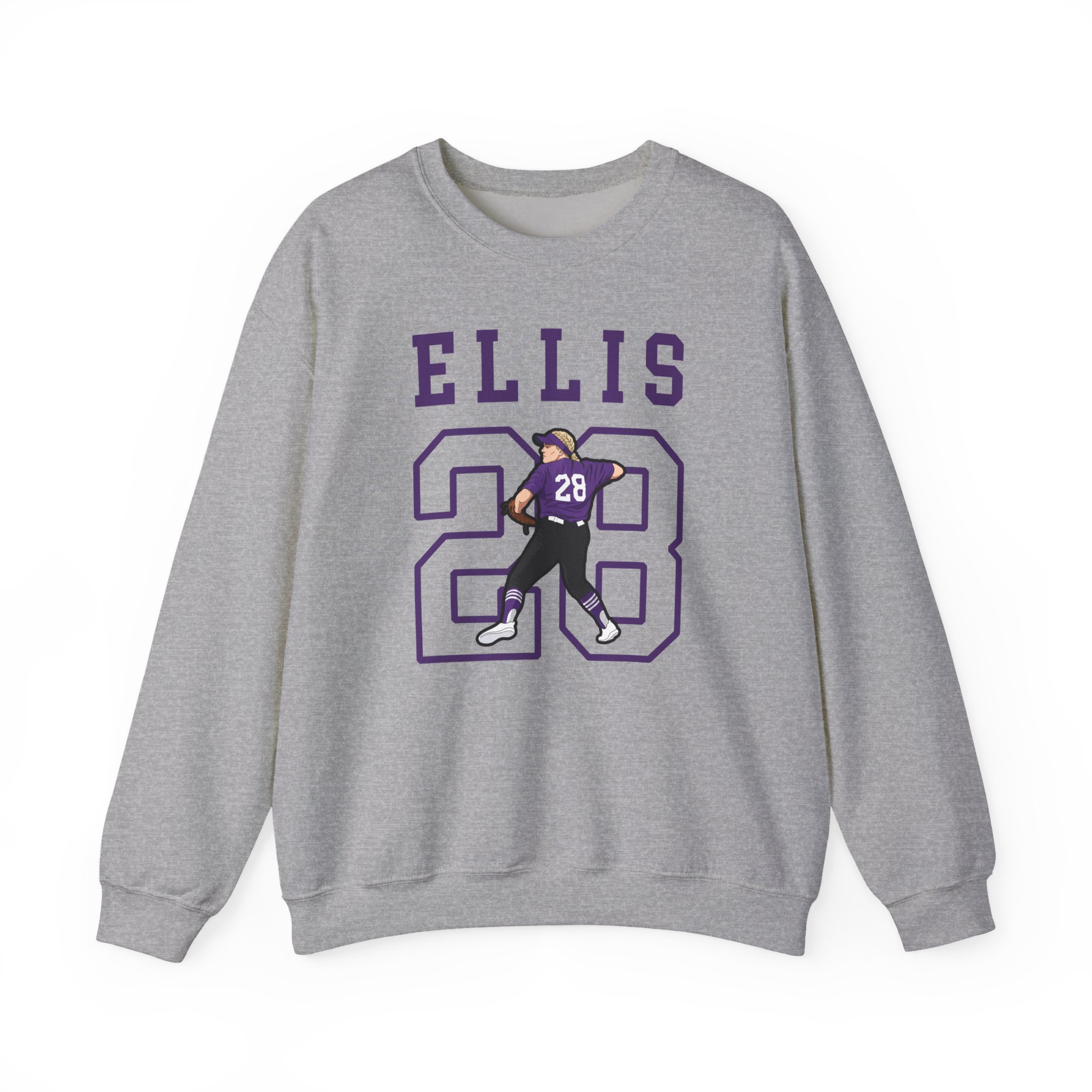 Crewneck Sweatshirt — character_shirsey in Grey