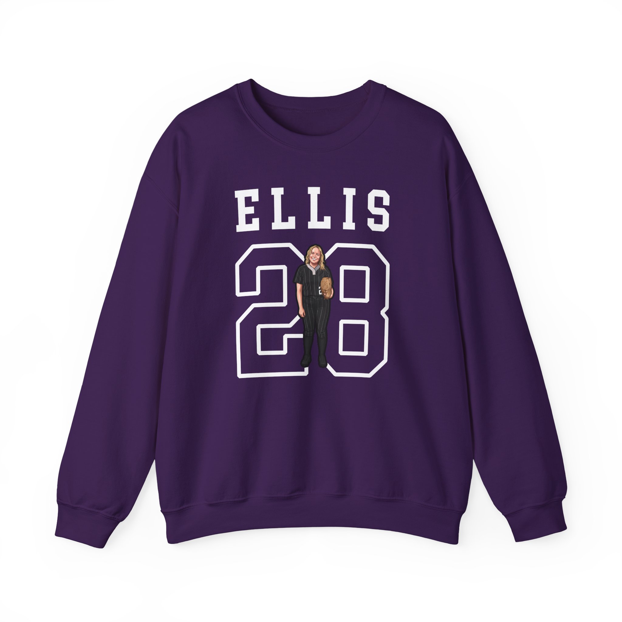 Crewneck Sweatshirt — character_shirsey in Purple