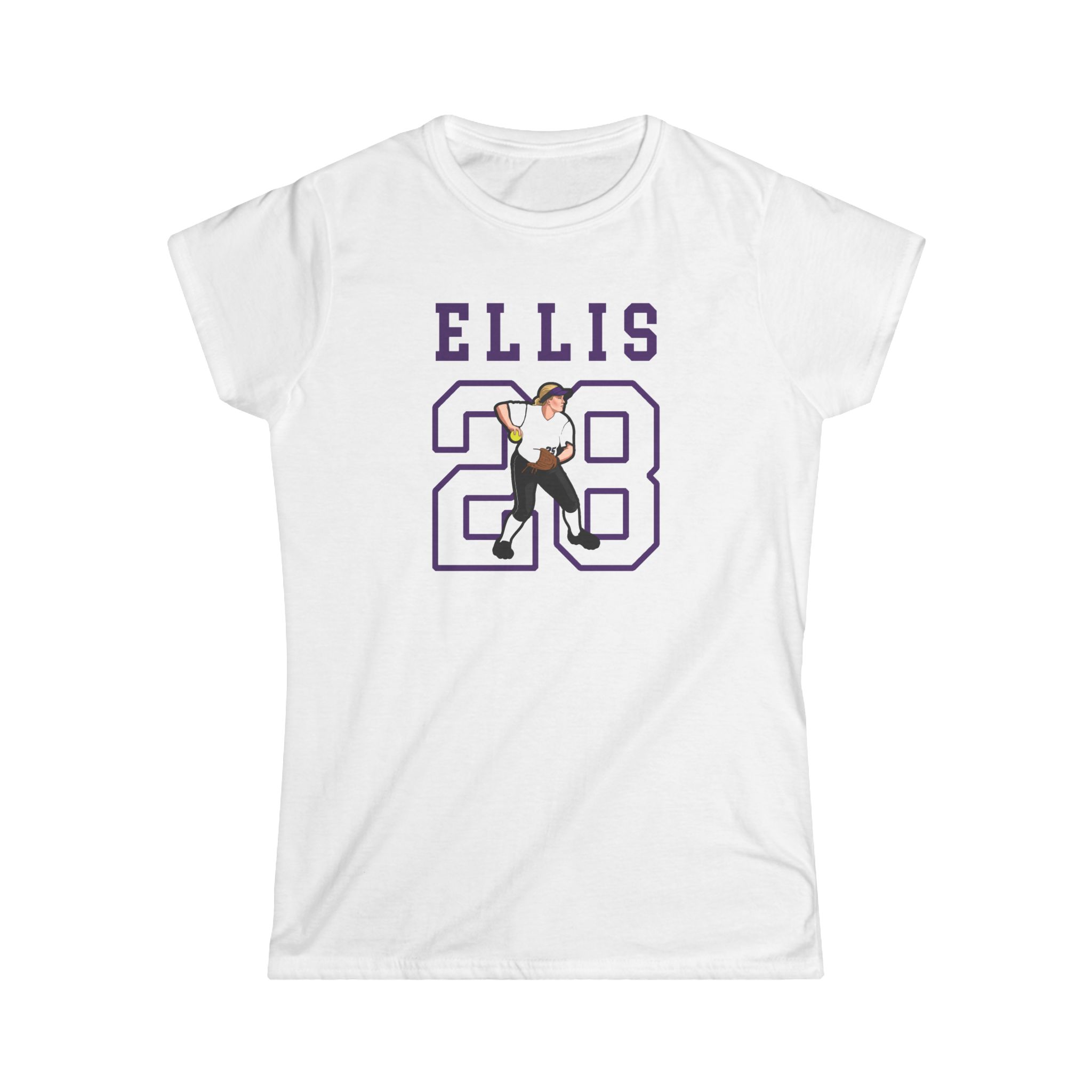 Women's Softstyle Tee — character_shirsey in White