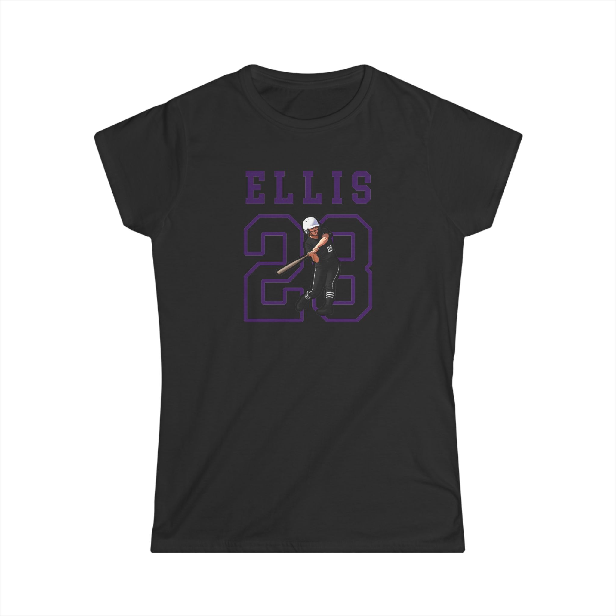Women's Softstyle Tee — character_shirsey in Black