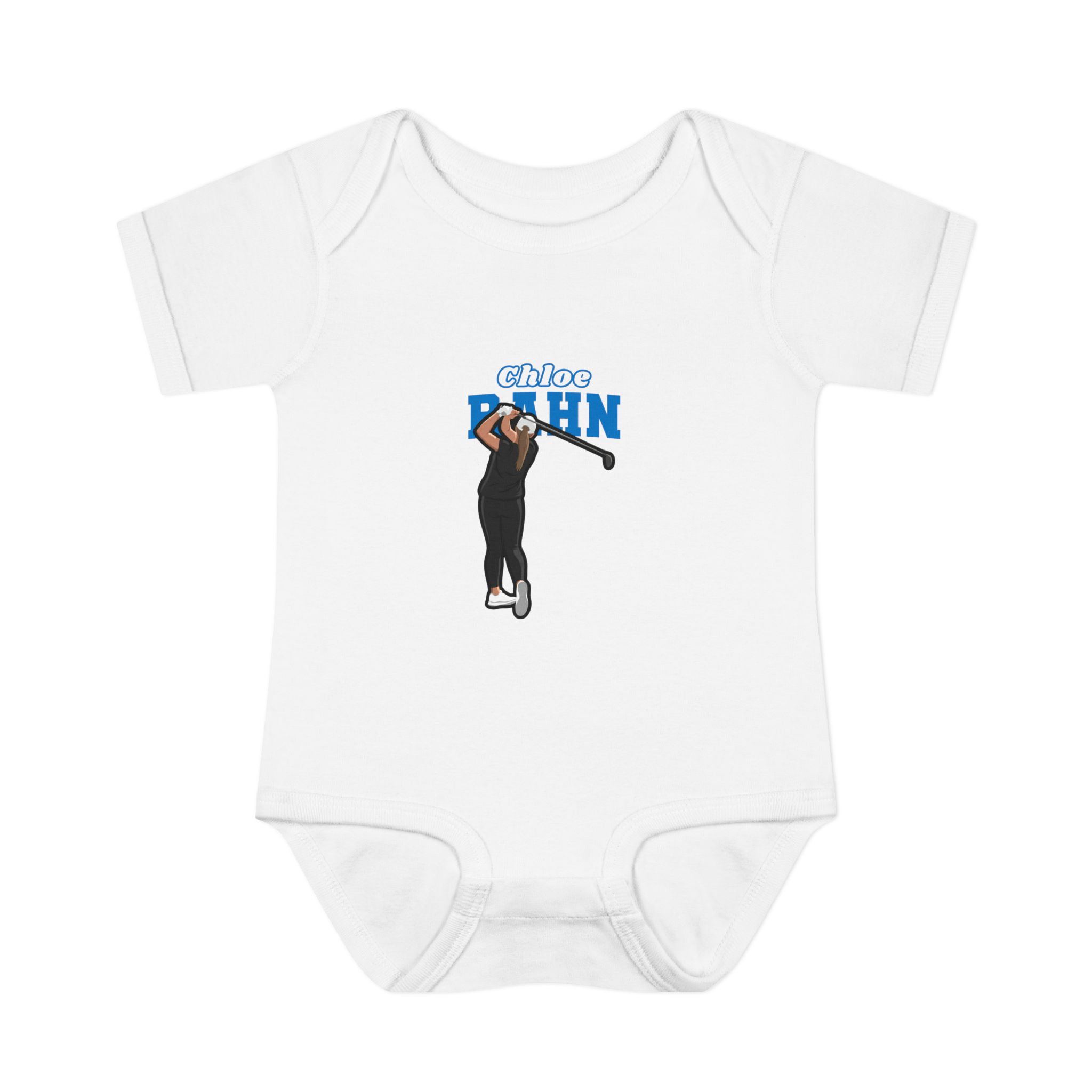 Baby Onesie — character_name_arch in White