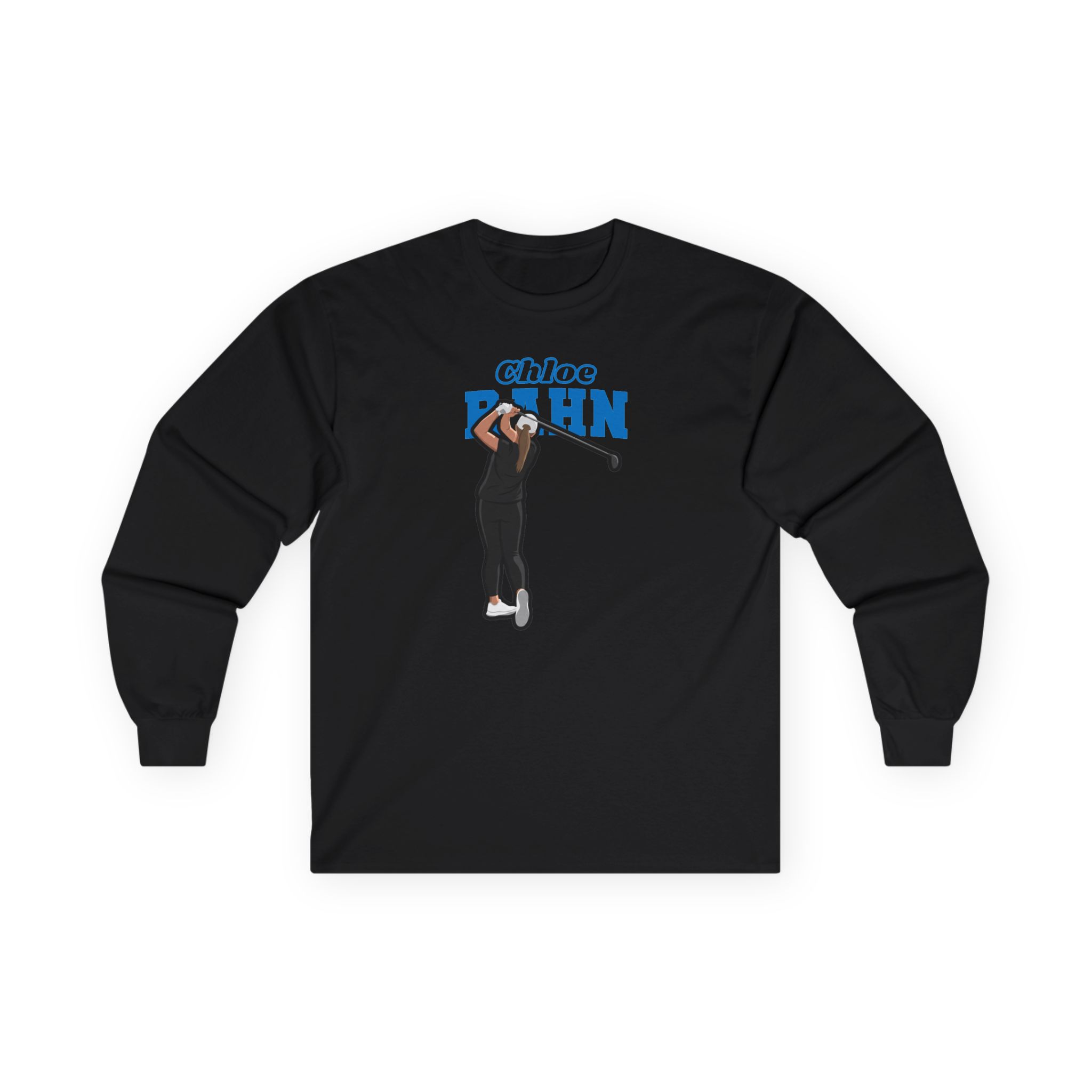 Long Sleeve Tee — character_name_arch in Black