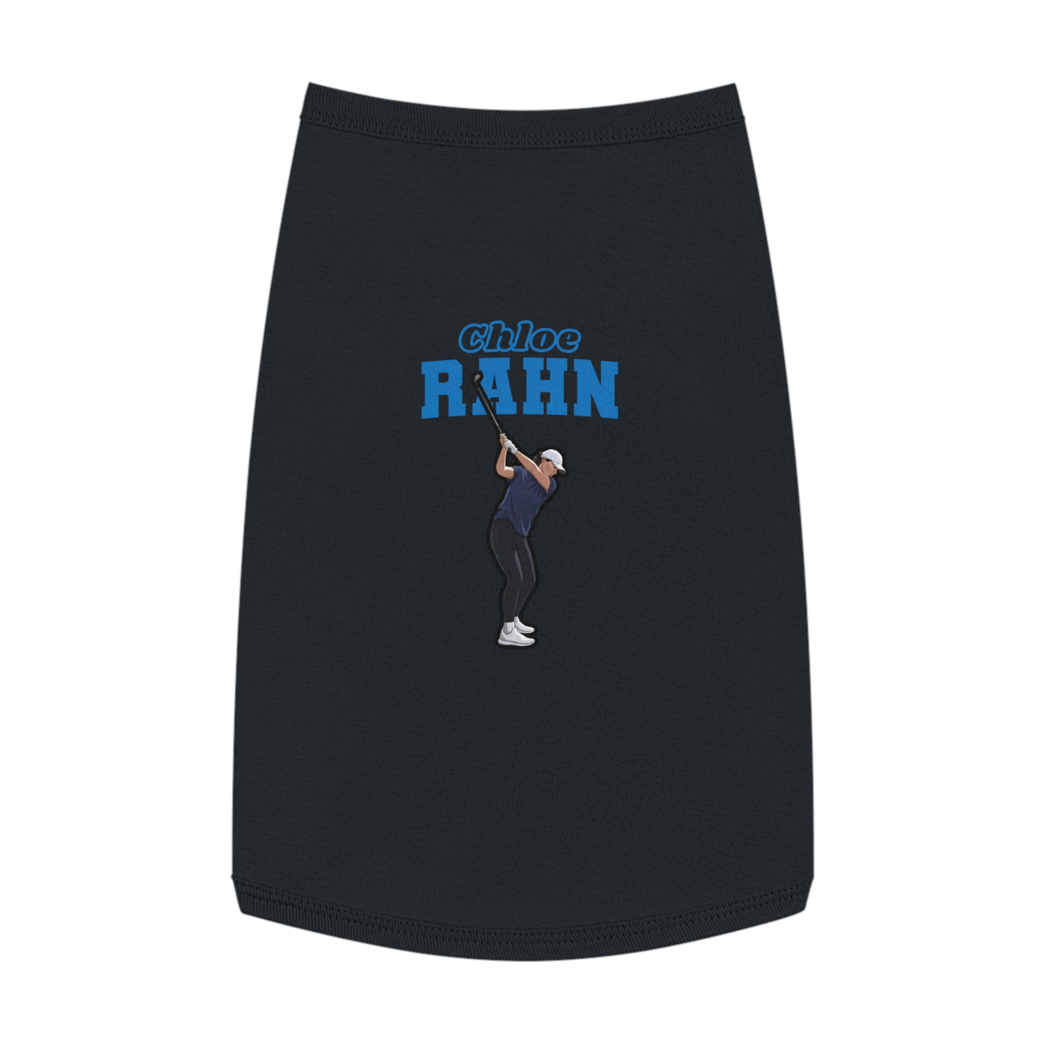 Pet Tank Top — character_name_arch in Black