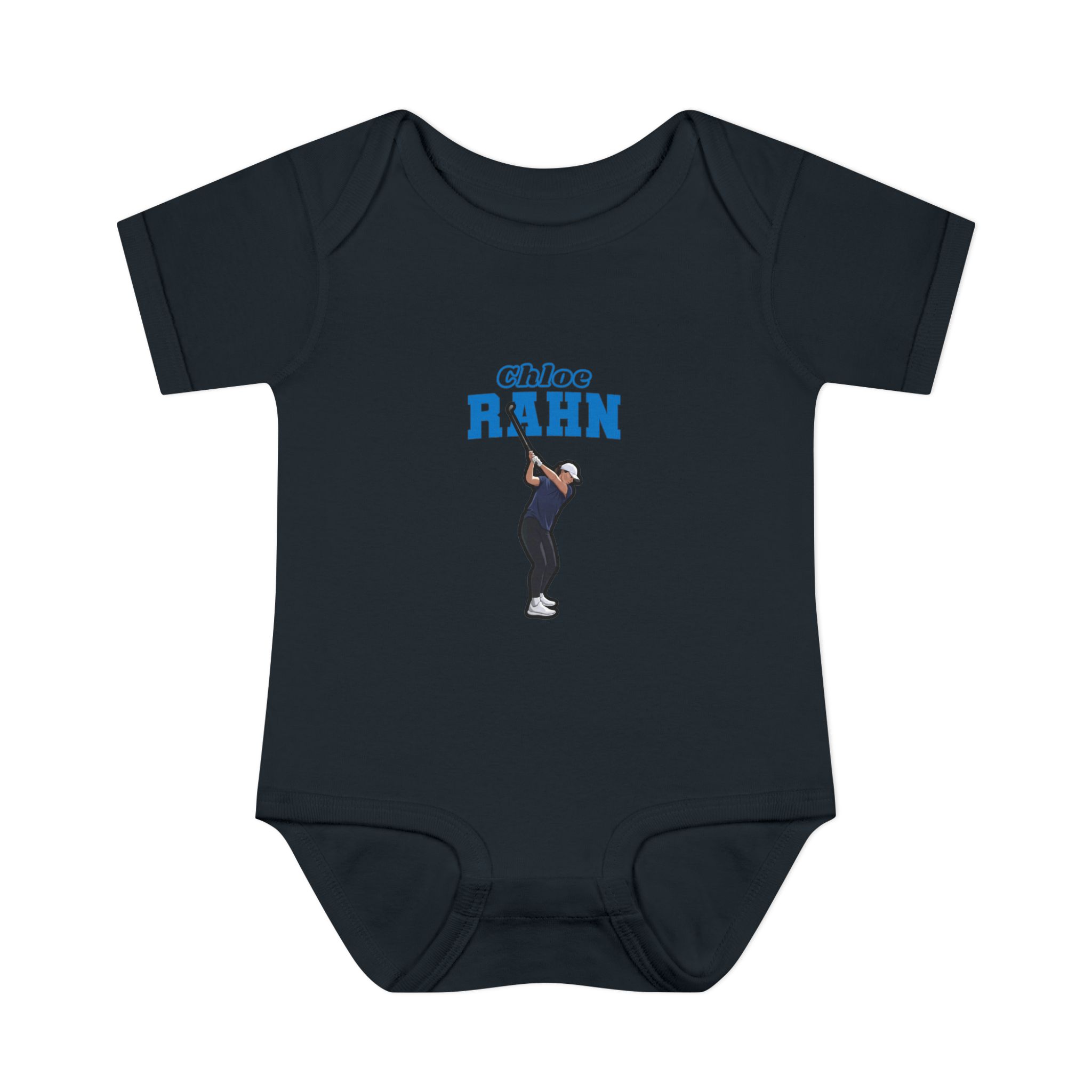 Baby Onesie — character_name_arch in Black