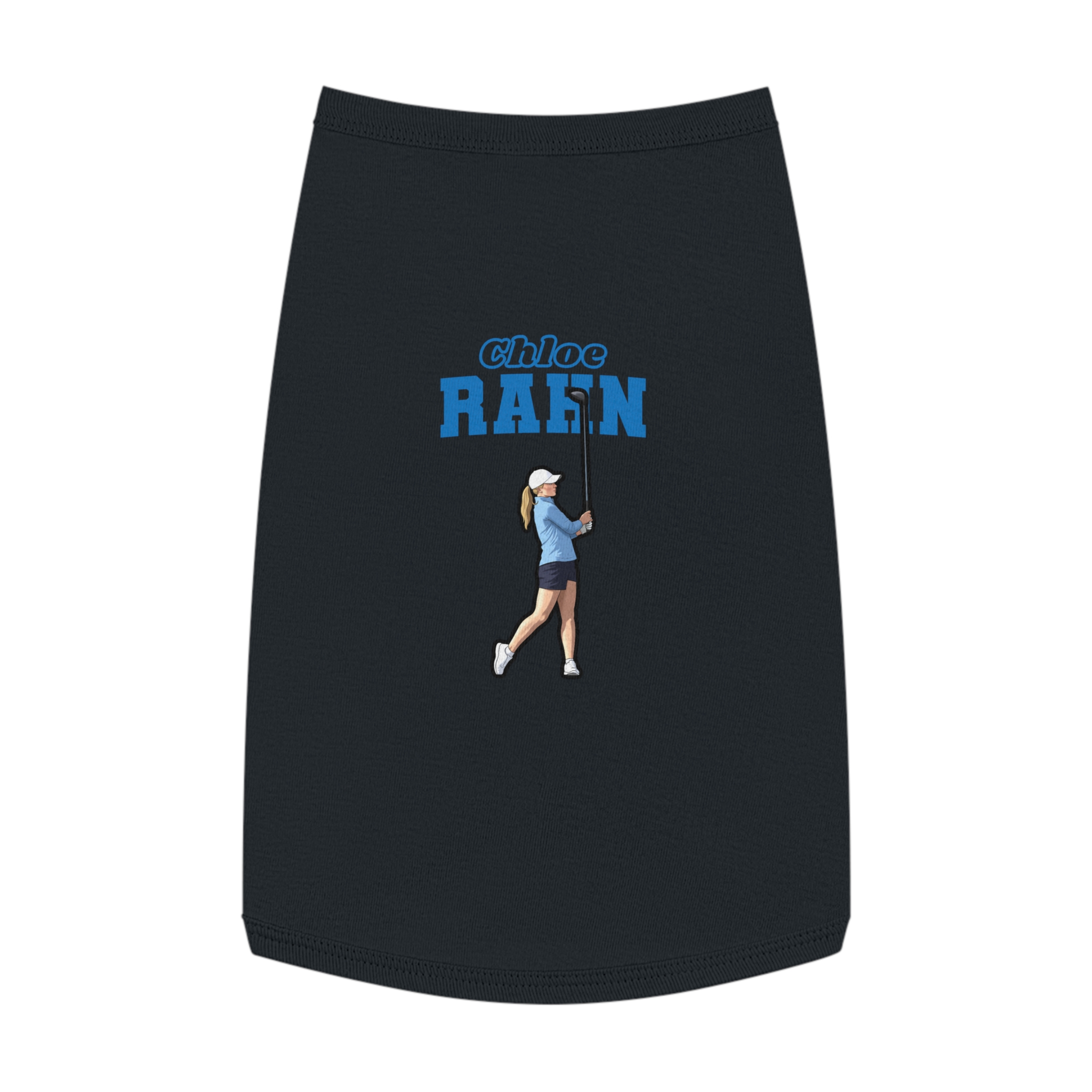 Pet Tank Top — character_name_arch in White
