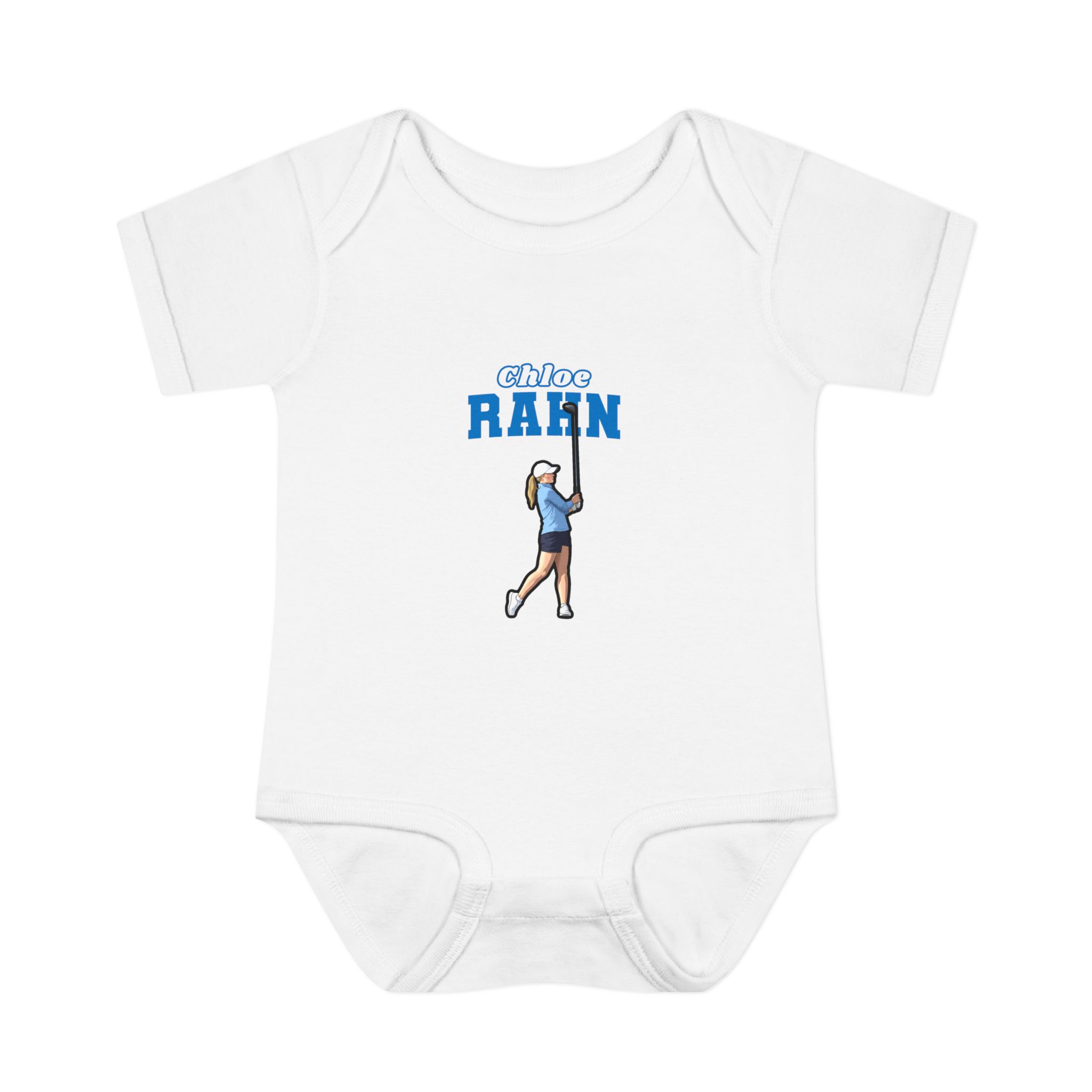 Baby Onesie — character_name_arch in White