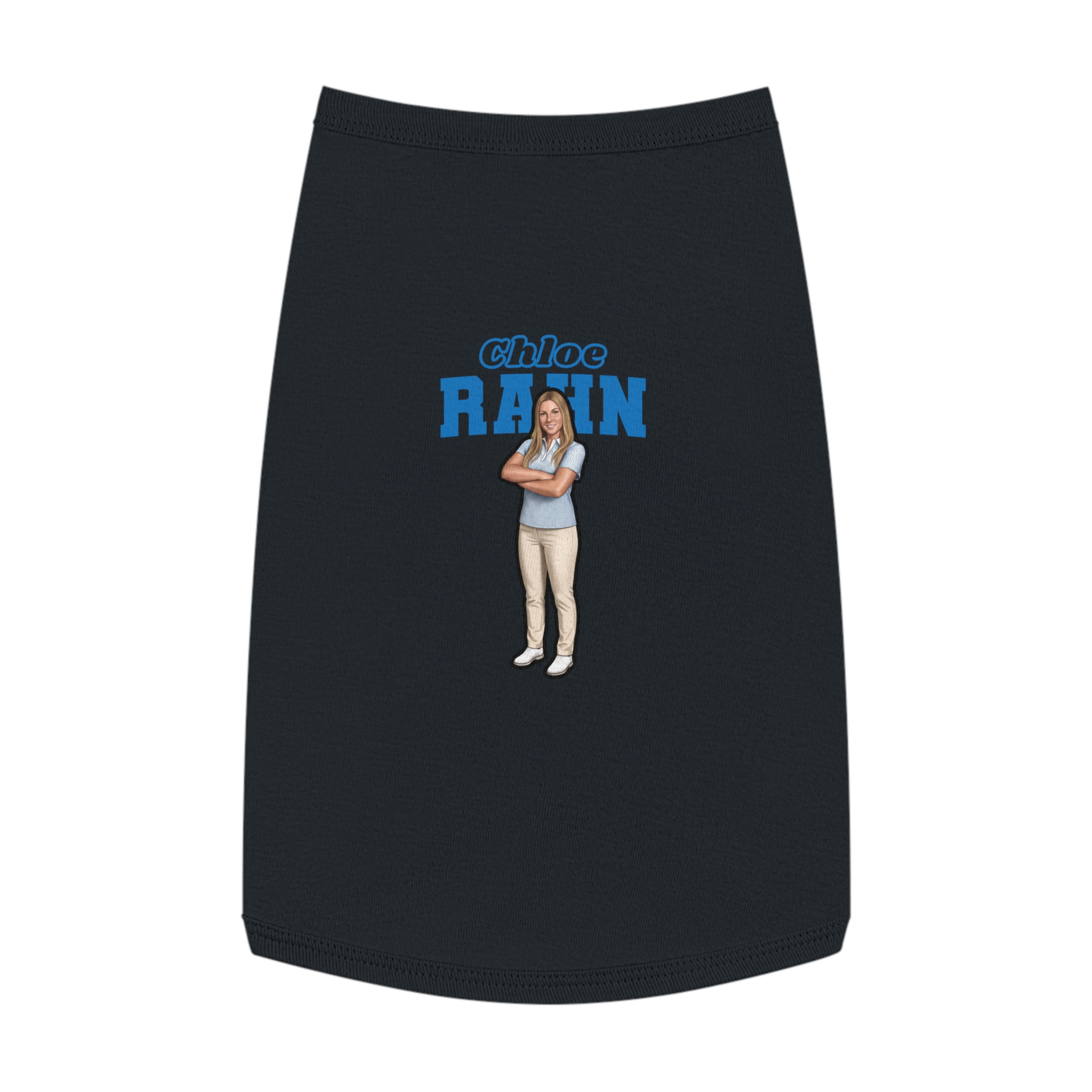 Pet Tank Top — character_name_arch in Black