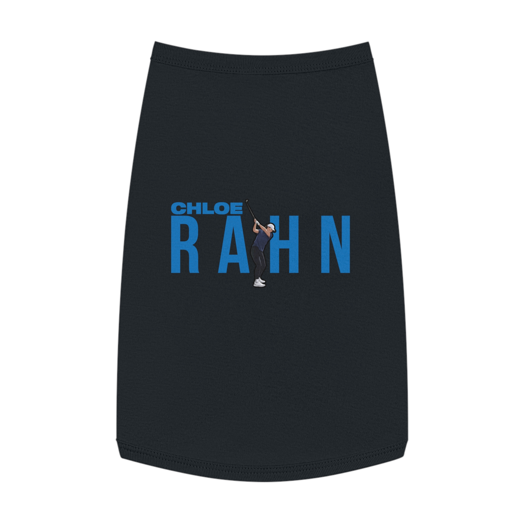 Pet Tank Top — character_player_name in Black
