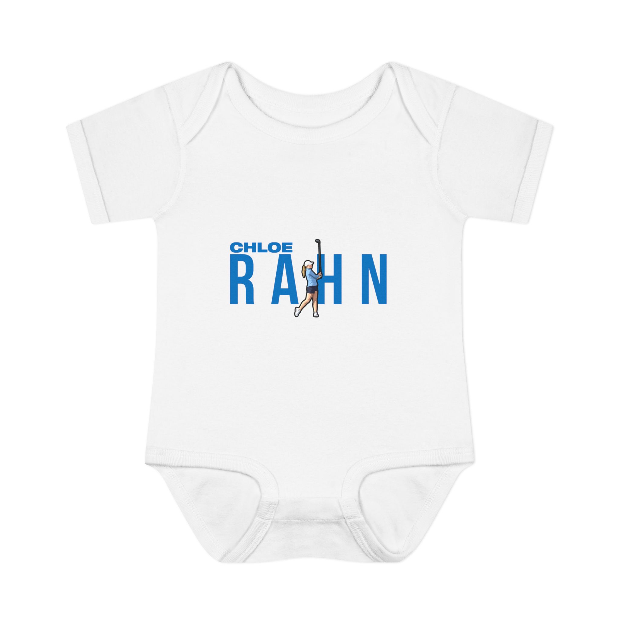 Baby Onesie — character_player_name in White