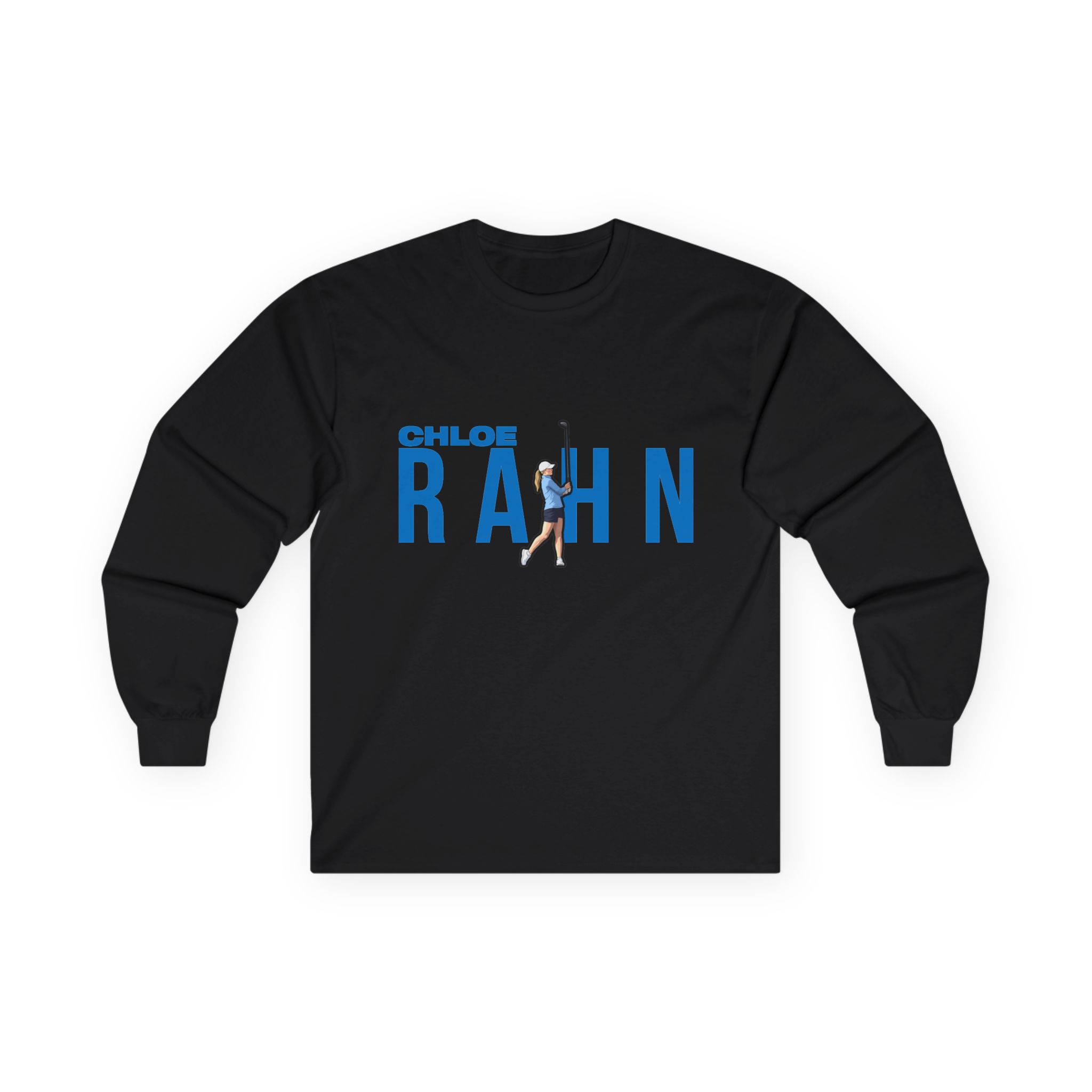 Long Sleeve Tee — character_player_name in Black