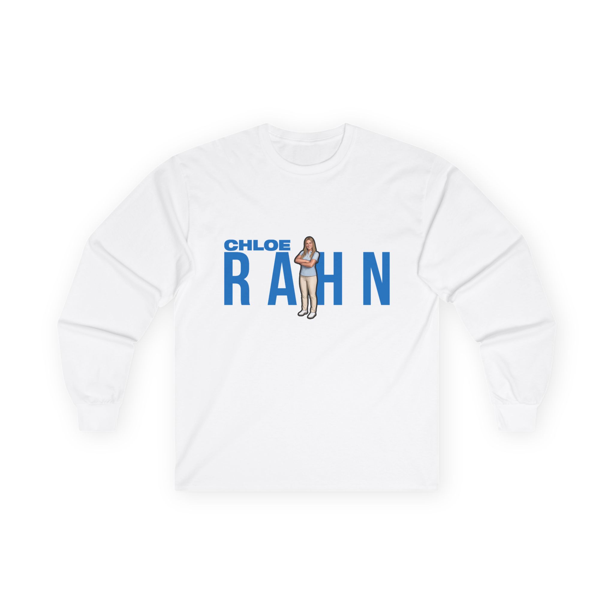 Long Sleeve Tee — character_player_name in White