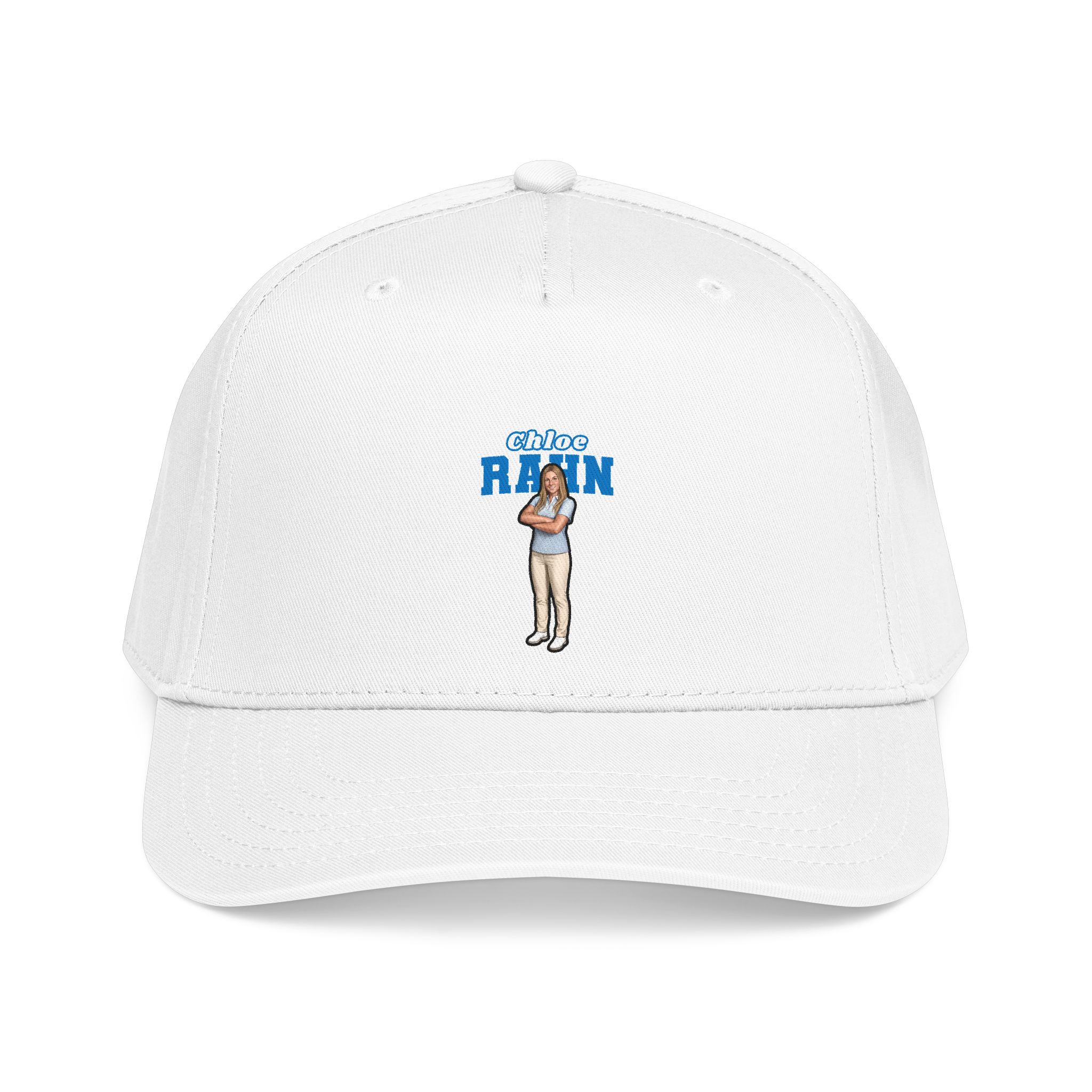 Baseball Cap — character_name_arch in White