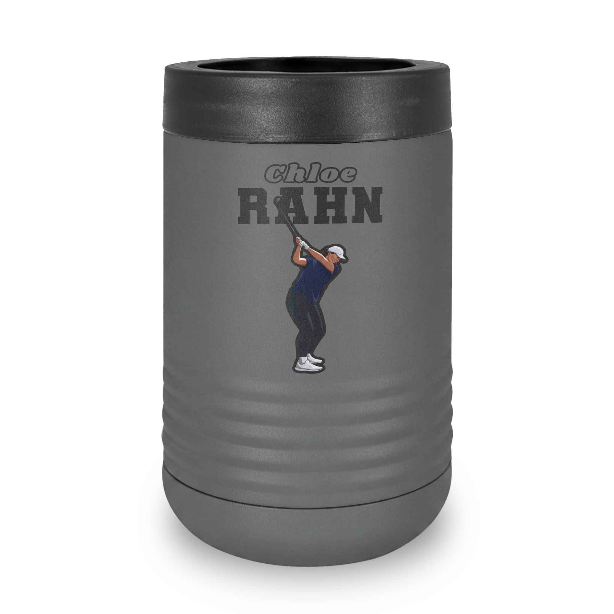 Stainless Can Cooler — character_name_arch in Grey