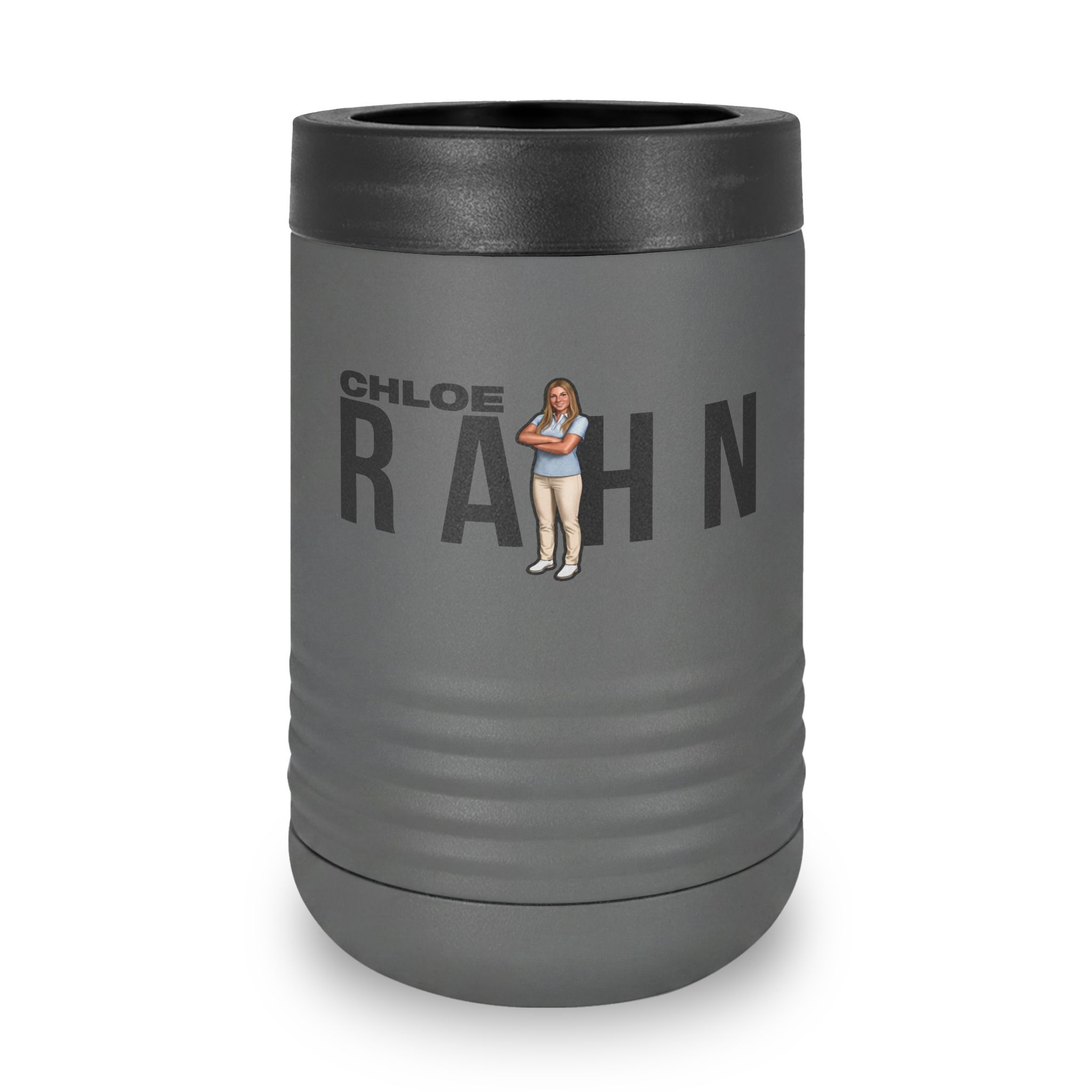 Stainless Can Cooler — character_player_name in Grey