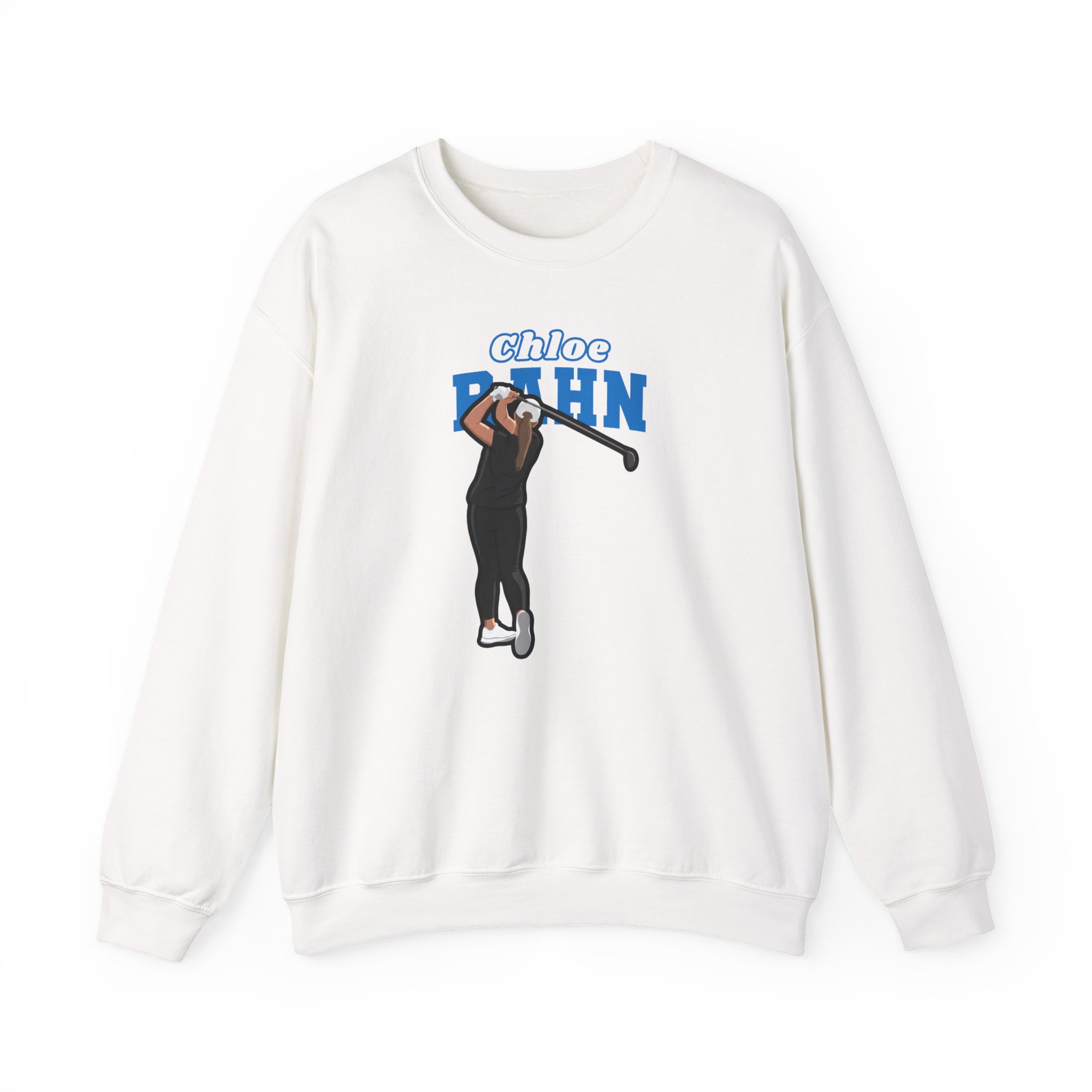 Crewneck Sweatshirt — character_name_arch in White