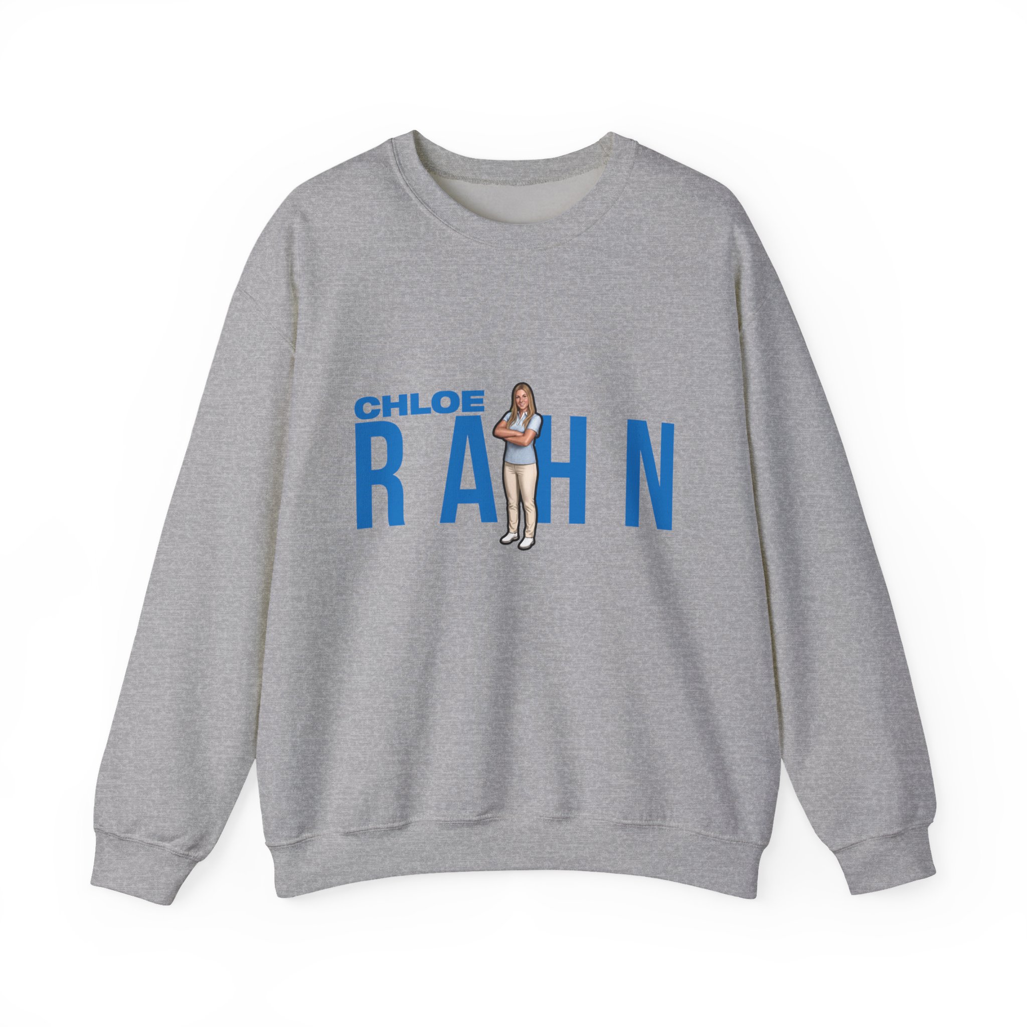 Crewneck Sweatshirt — character_player_name in Grey