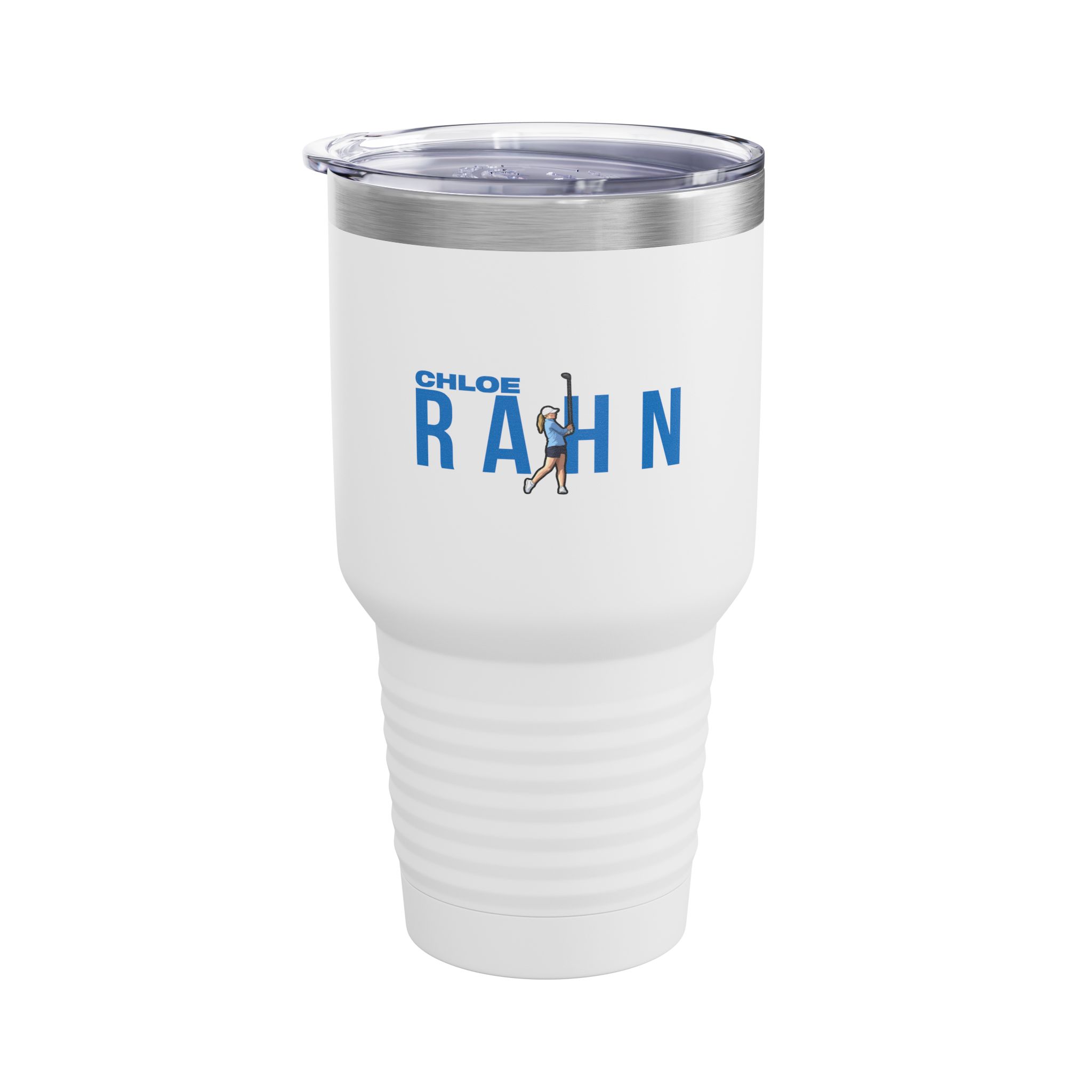 30oz Tumbler — character_player_name in White