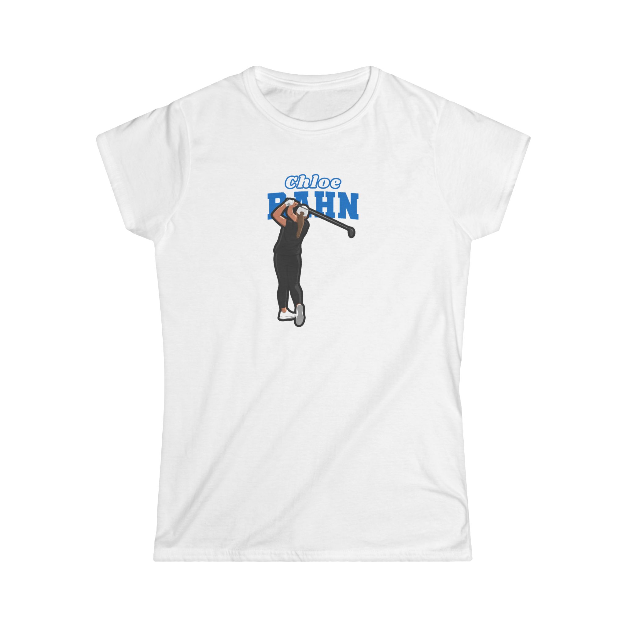 Women's Softstyle Tee — character_name_arch in White