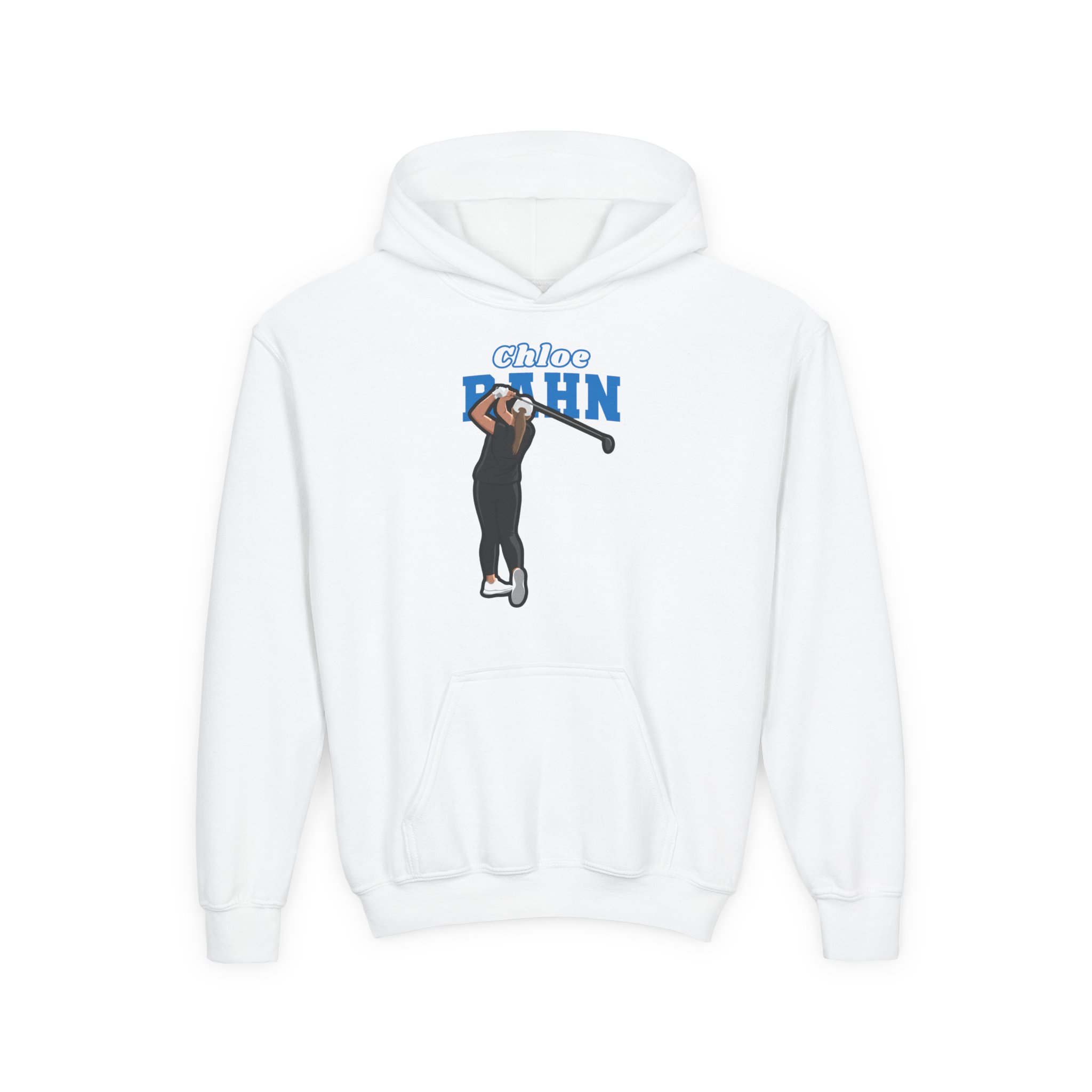 Youth Hoodie — character_name_arch in White