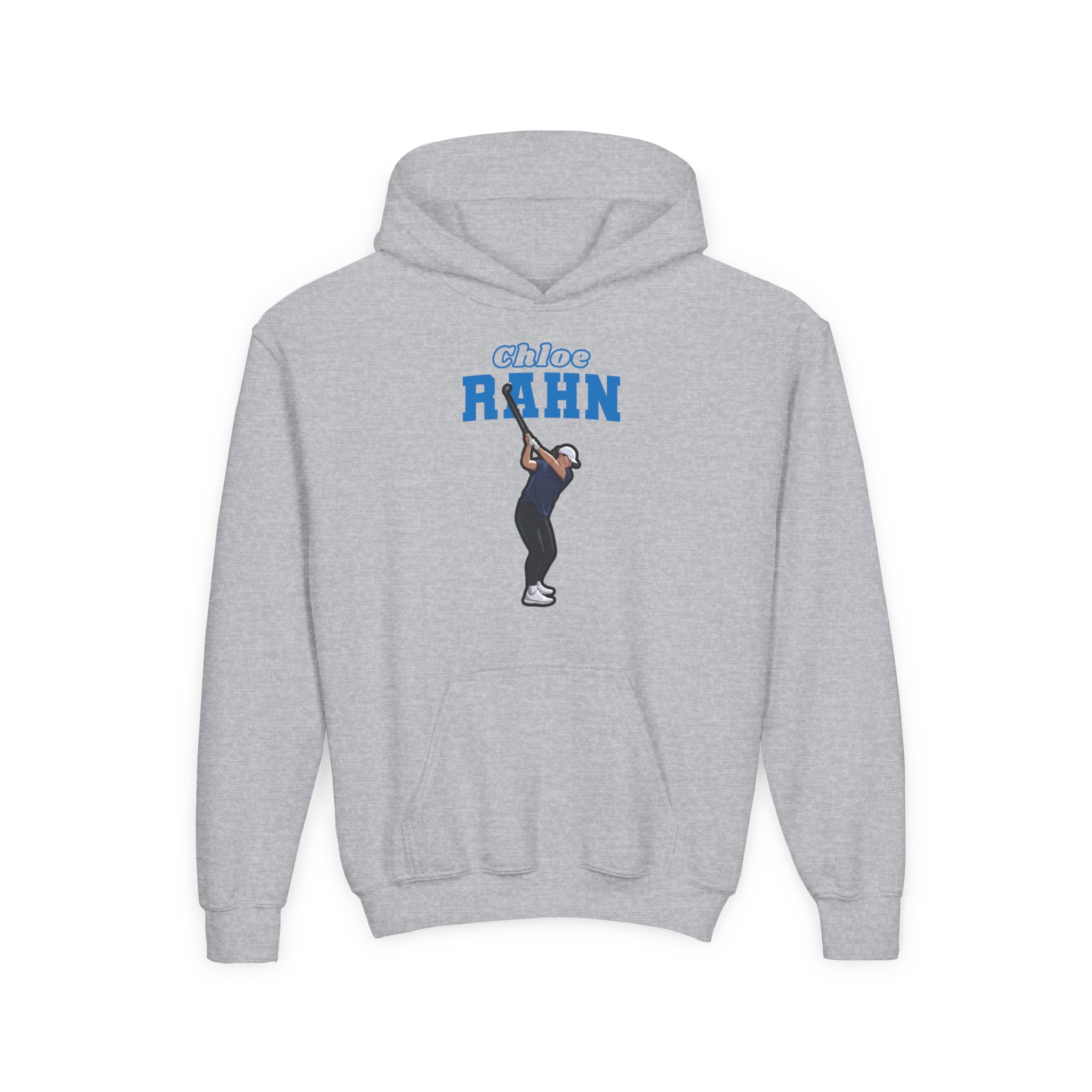 Youth Hoodie — character_name_arch in Grey