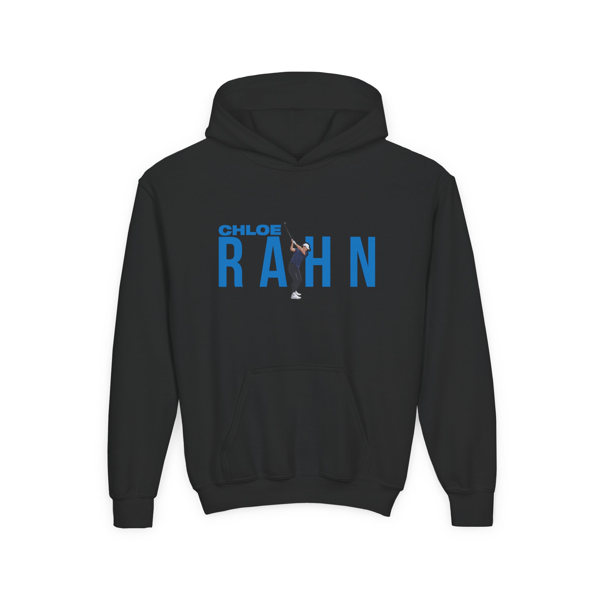 Youth Hoodie — character_player_name in Black