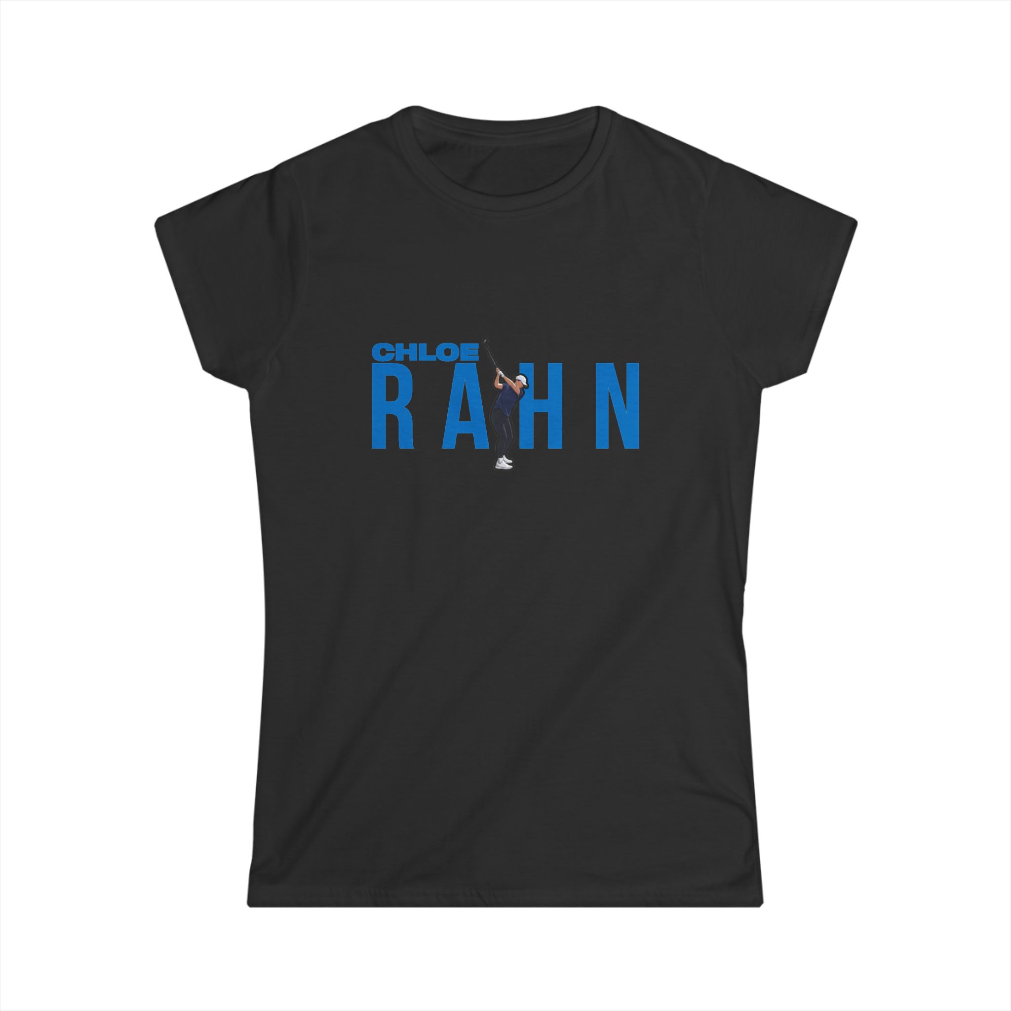 Women's Softstyle Tee — character_player_name in Black