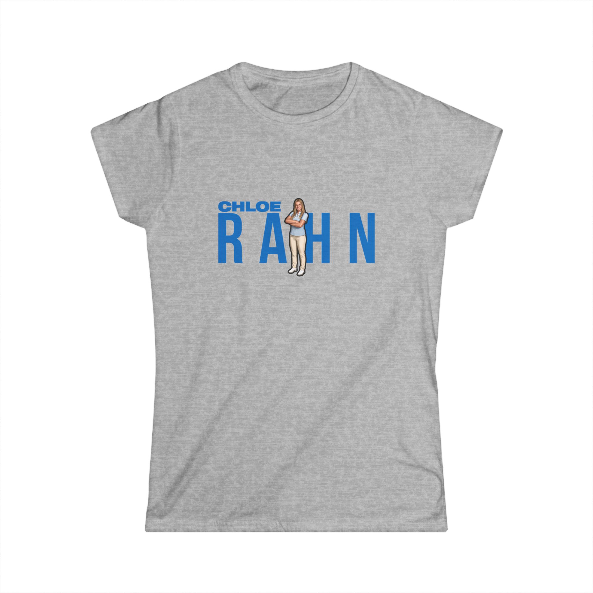 Women's Softstyle Tee — character_player_name in Grey