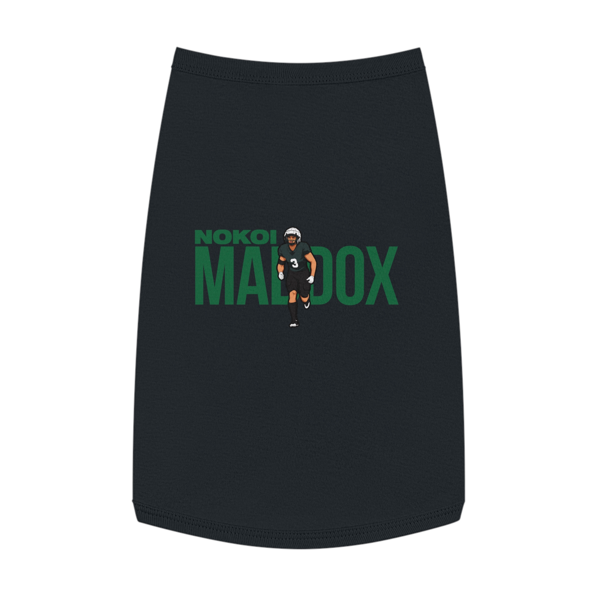 Pet Tank Top — character_player_name in Black