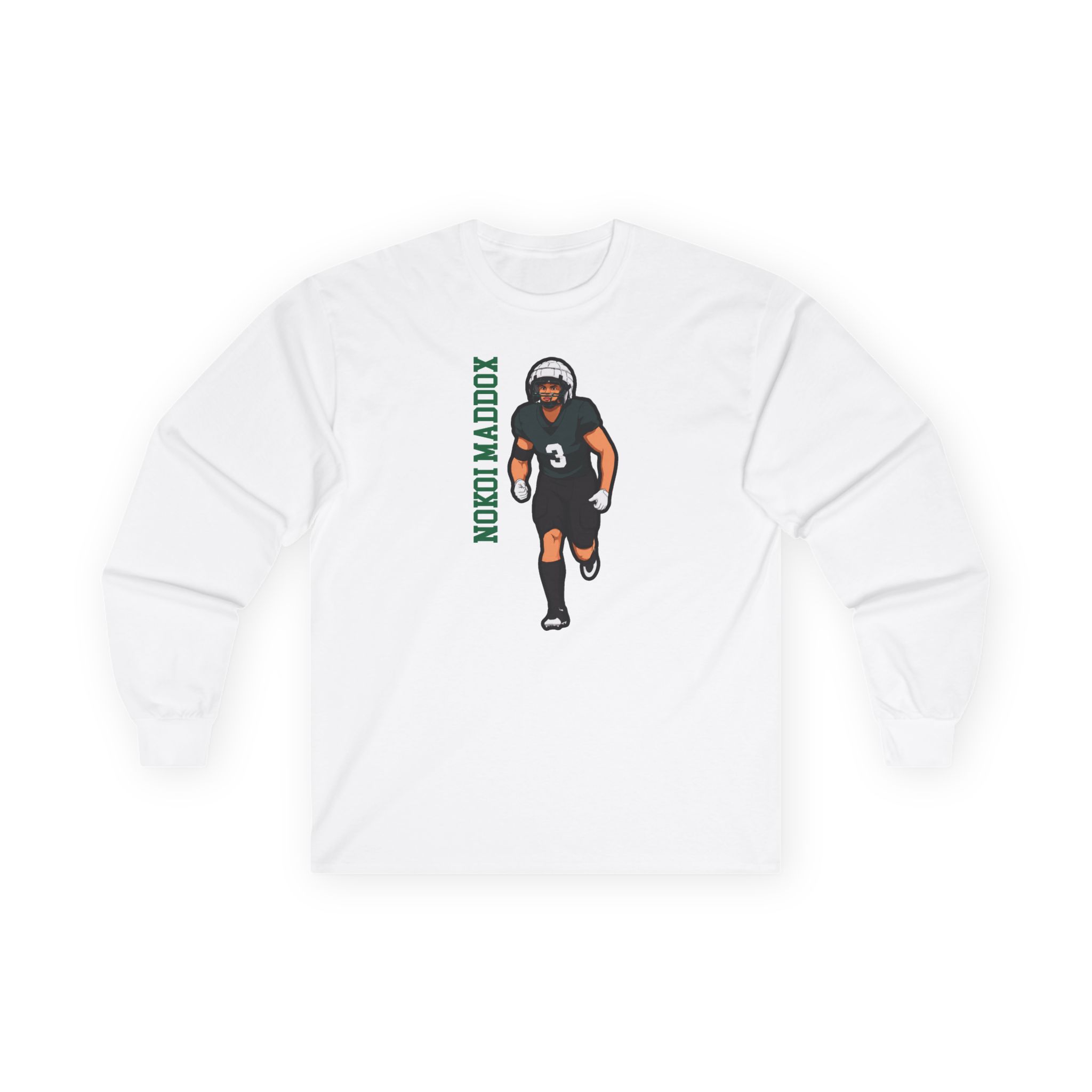 Long Sleeve Tee — character_name_vertical in White