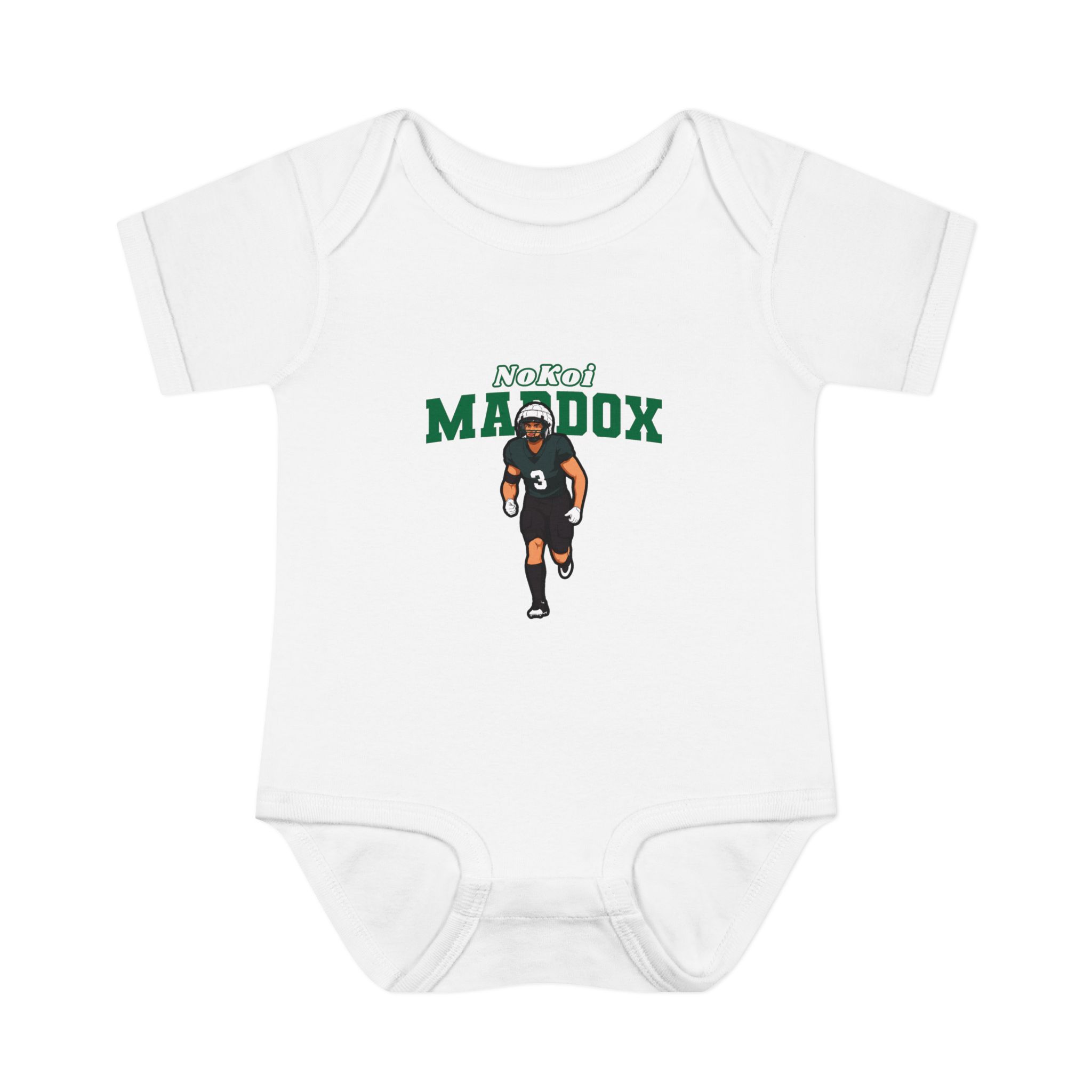 Baby Onesie — character_name_arch in White