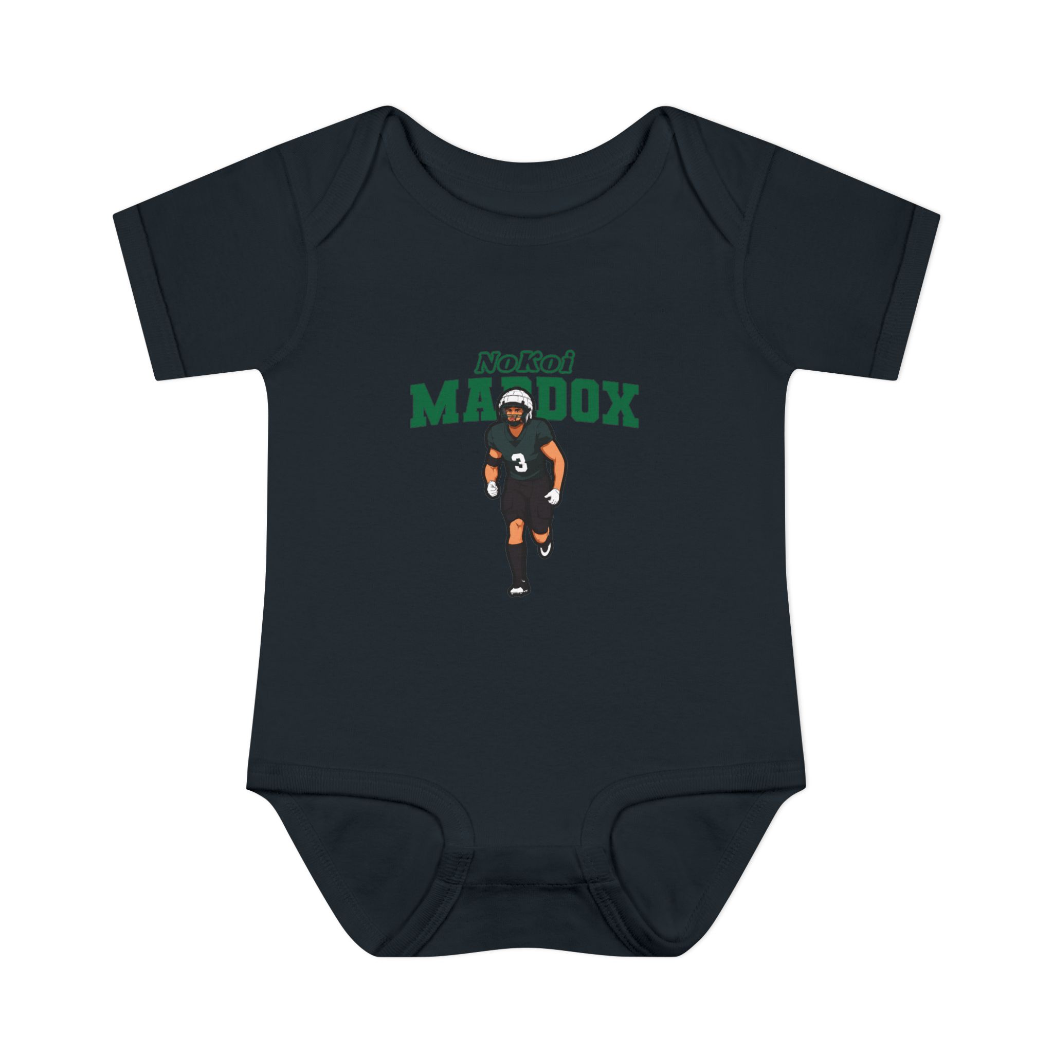 Baby Onesie — character_name_arch in Black