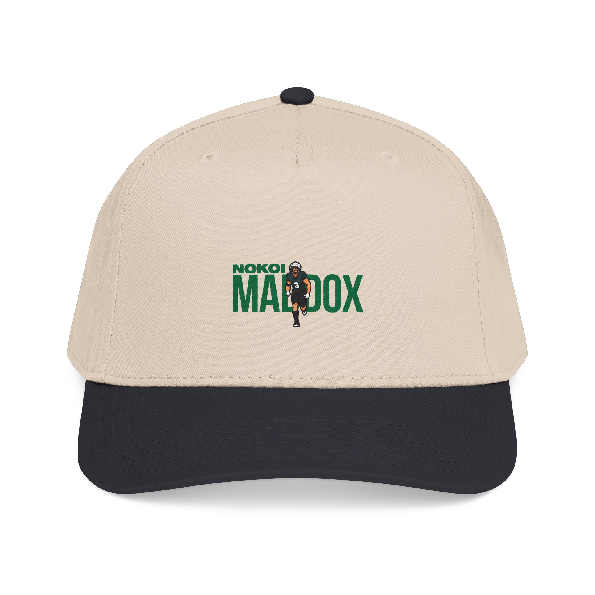 Baseball Cap — character_player_name in Black / Natural