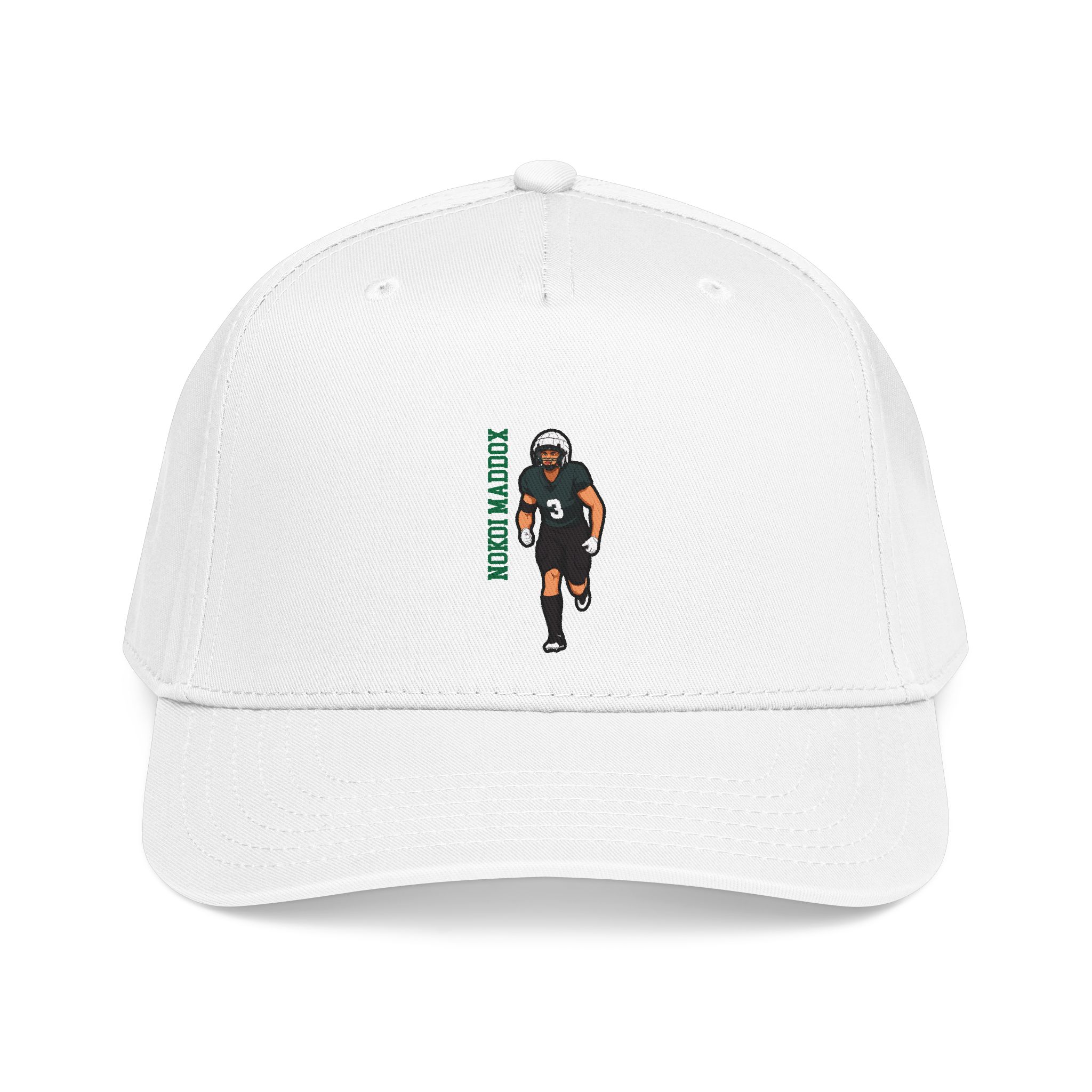 Baseball Cap — character_name_vertical in White
