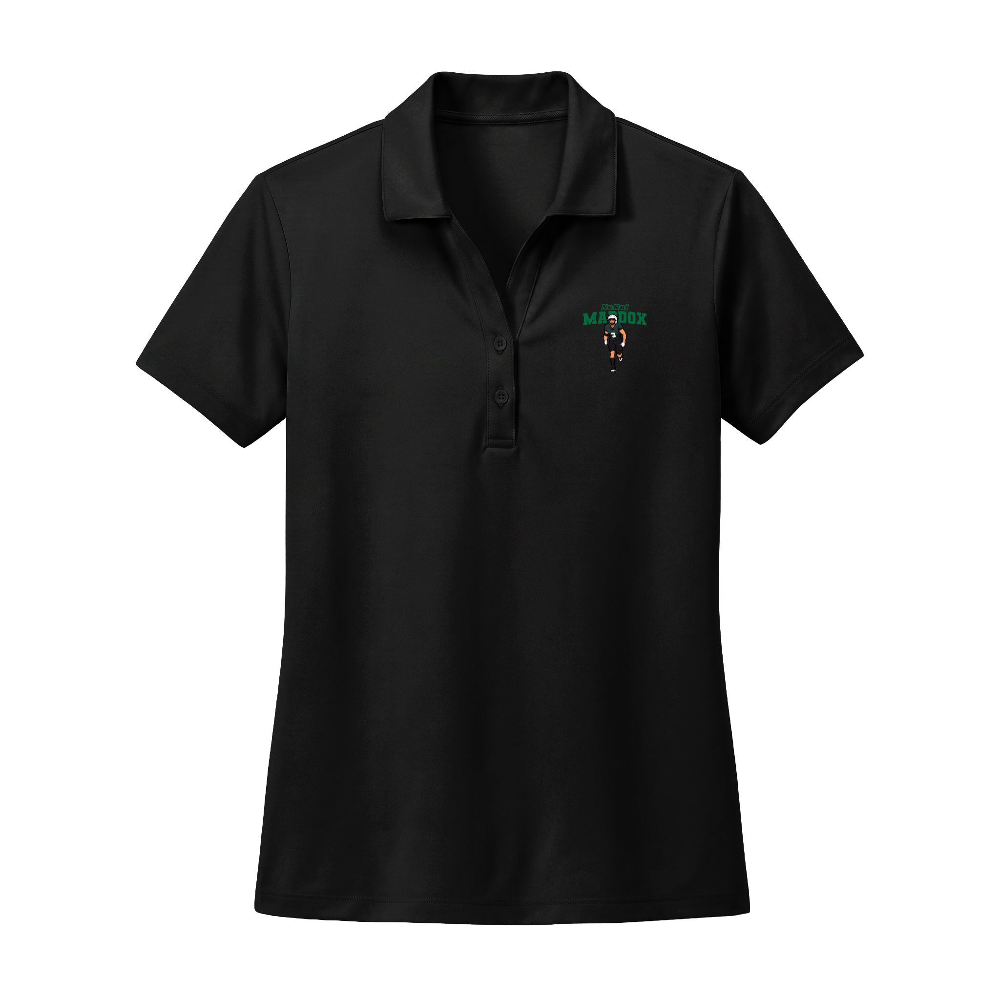 Women's Polo — character_name_arch in Black