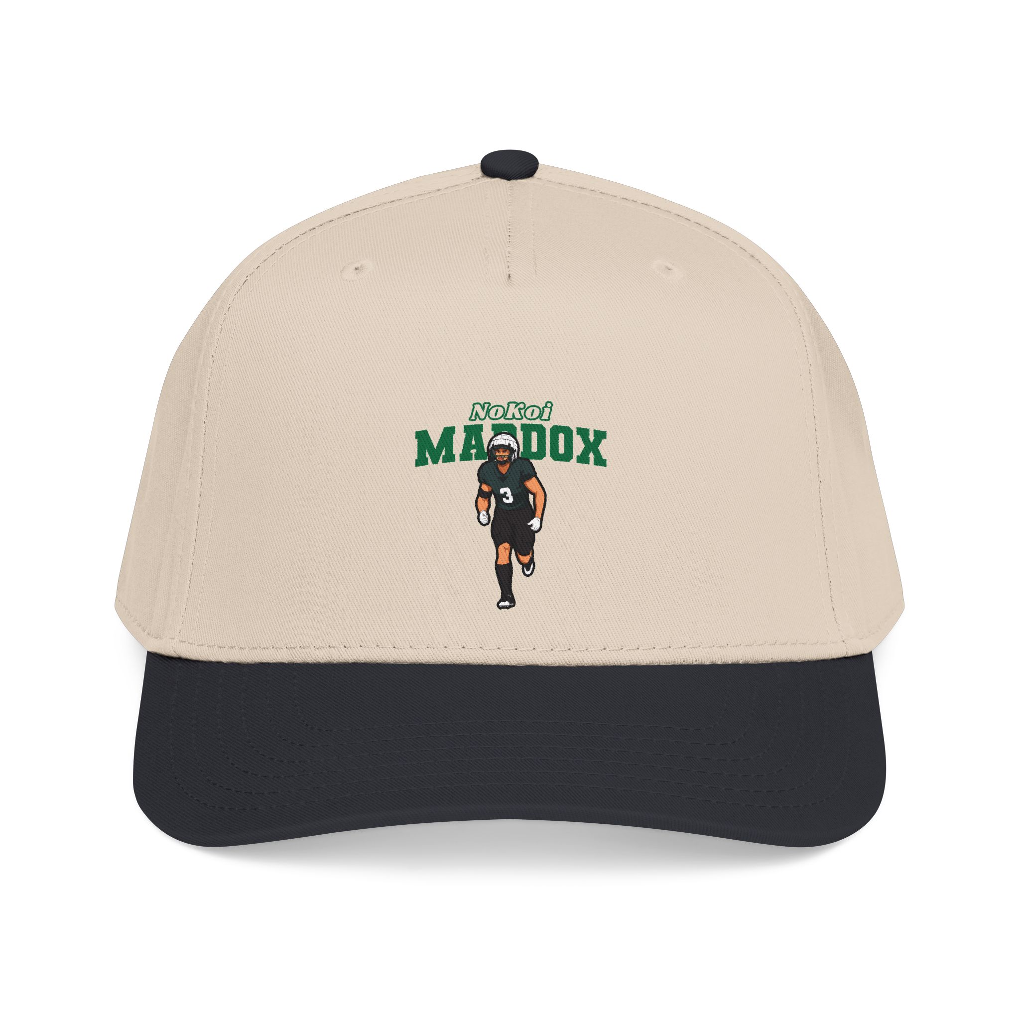 Baseball Cap — character_name_arch in Black / Natural
